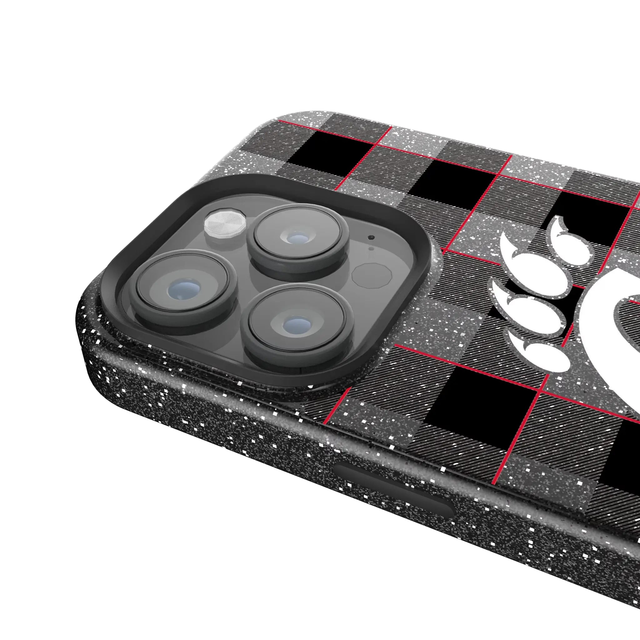 University of Cincinnati Bearcats Plaid Bling Phone Case