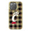 University of Cincinnati Bearcats Plaid Bling Phone Case