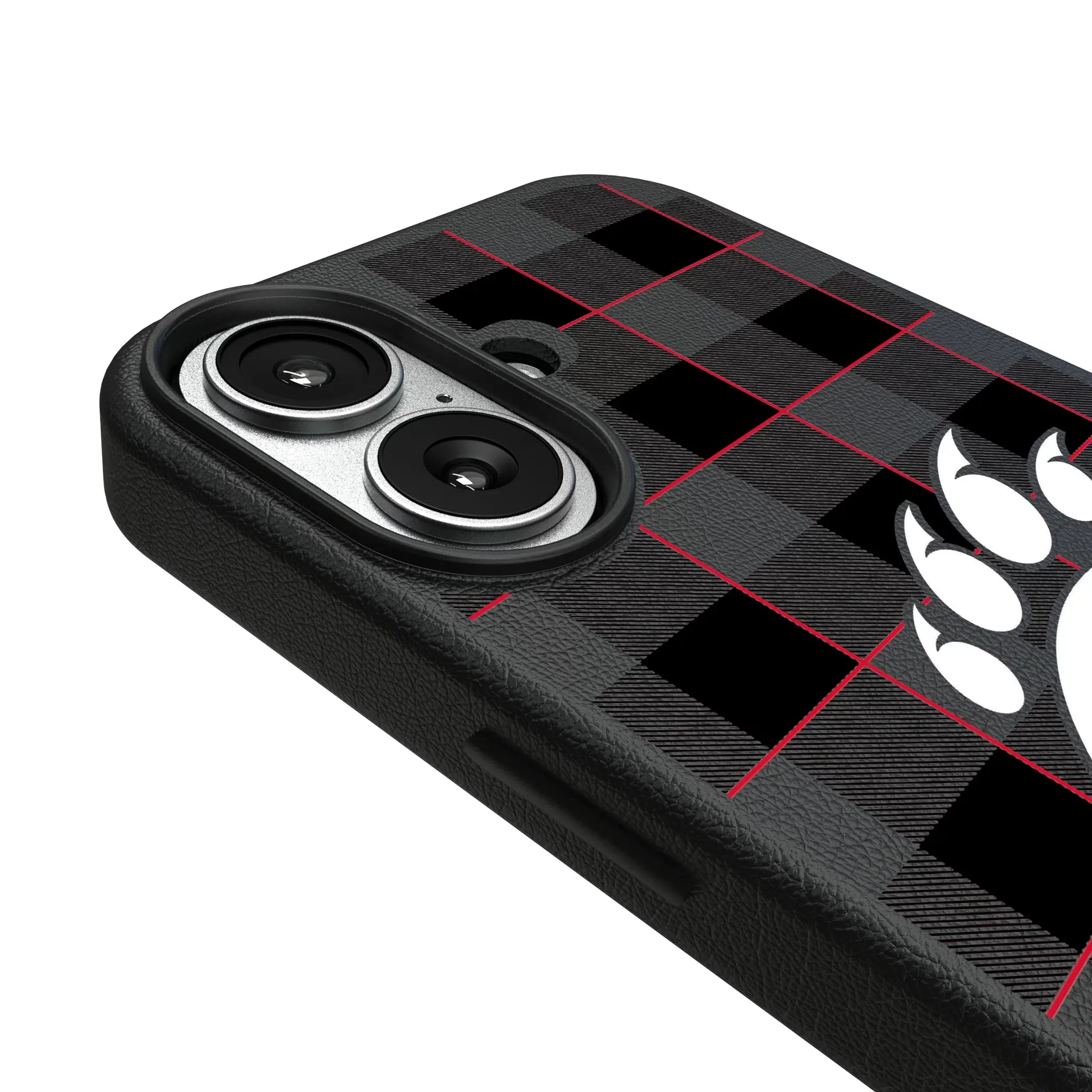 University of Cincinnati Bearcats Plaid MagSafe Compatible Phone Case for Apple iPhone