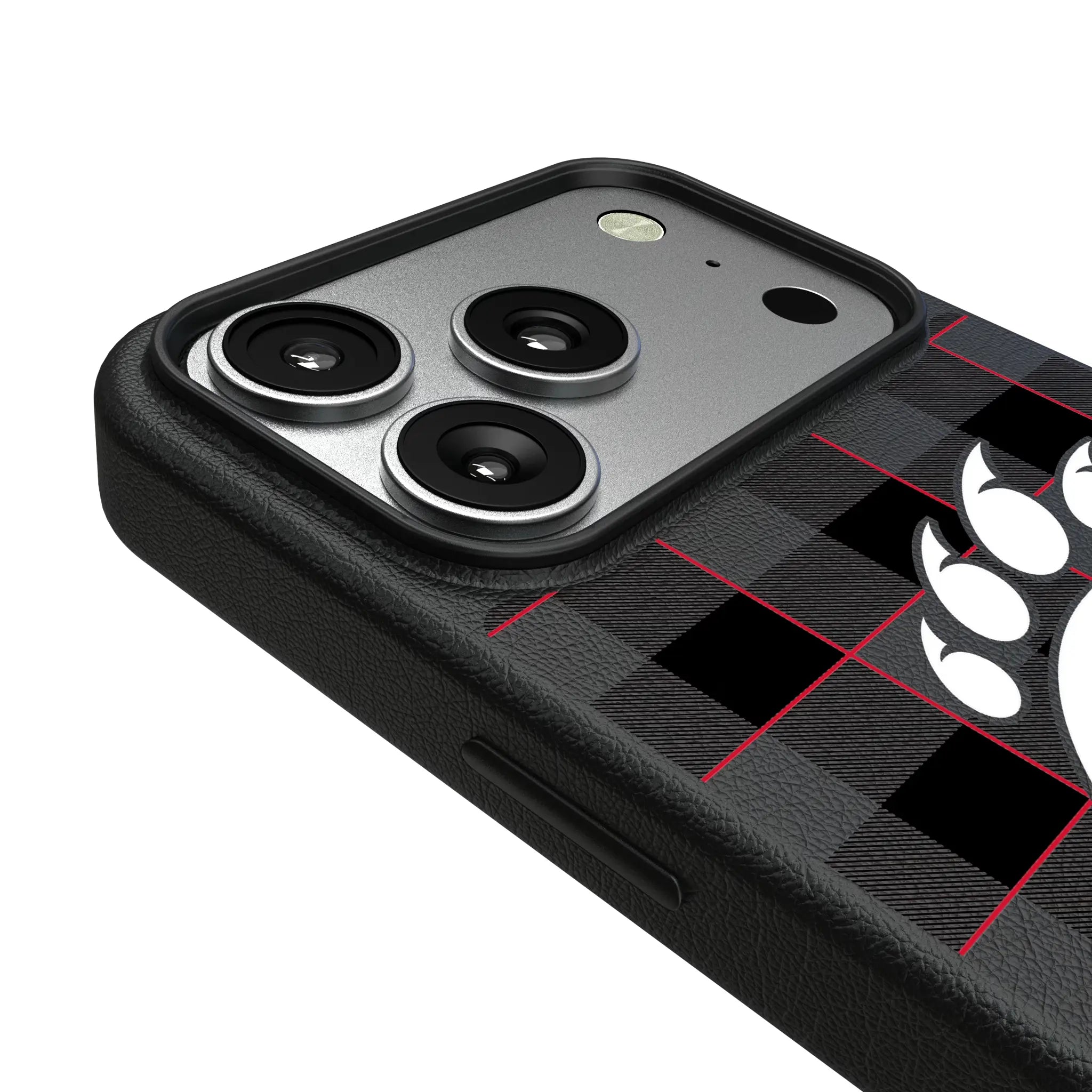 University of Cincinnati Bearcats Plaid MagSafe Compatible Phone Case for Apple iPhone