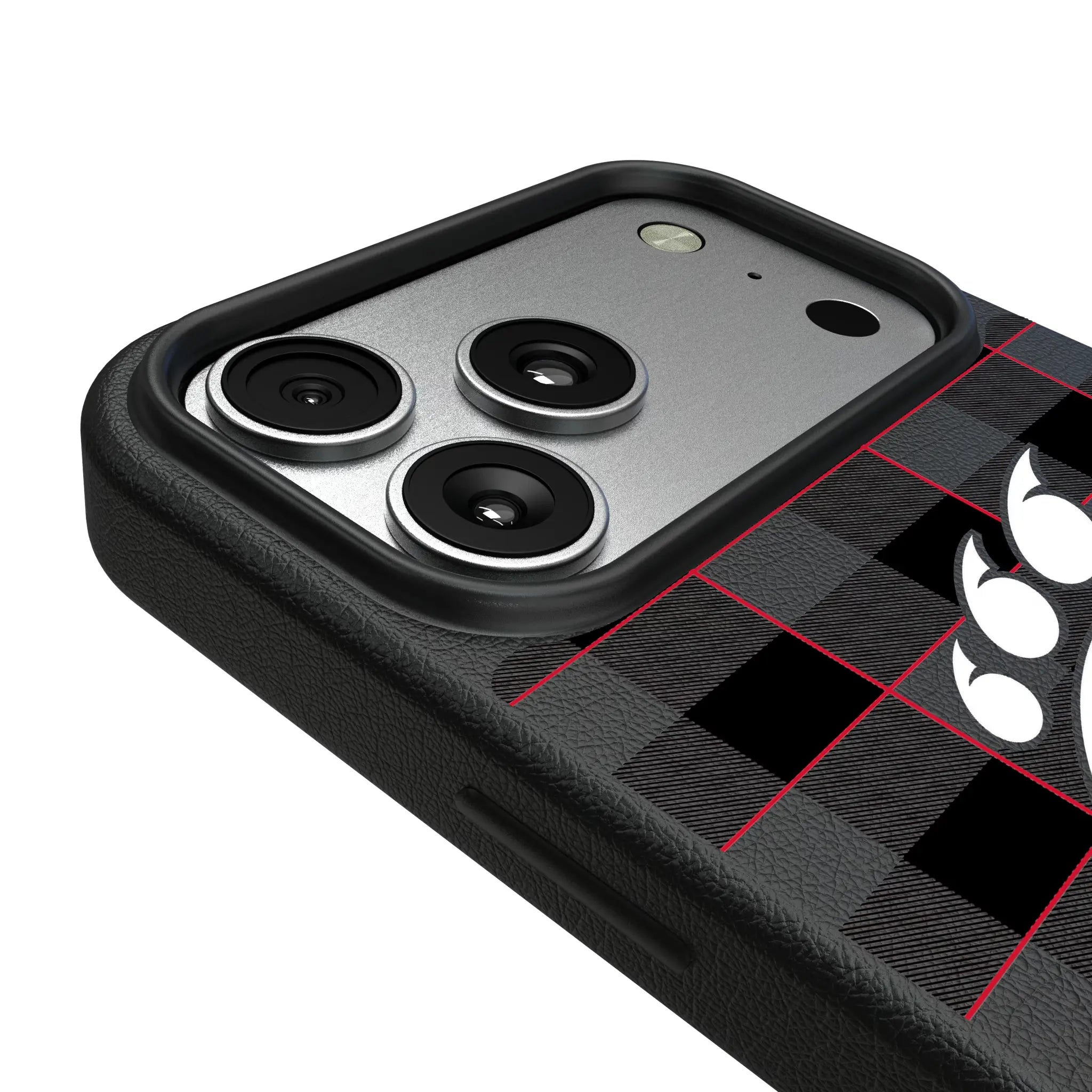 University of Cincinnati Bearcats Plaid MagSafe Compatible Phone Case for Apple iPhone