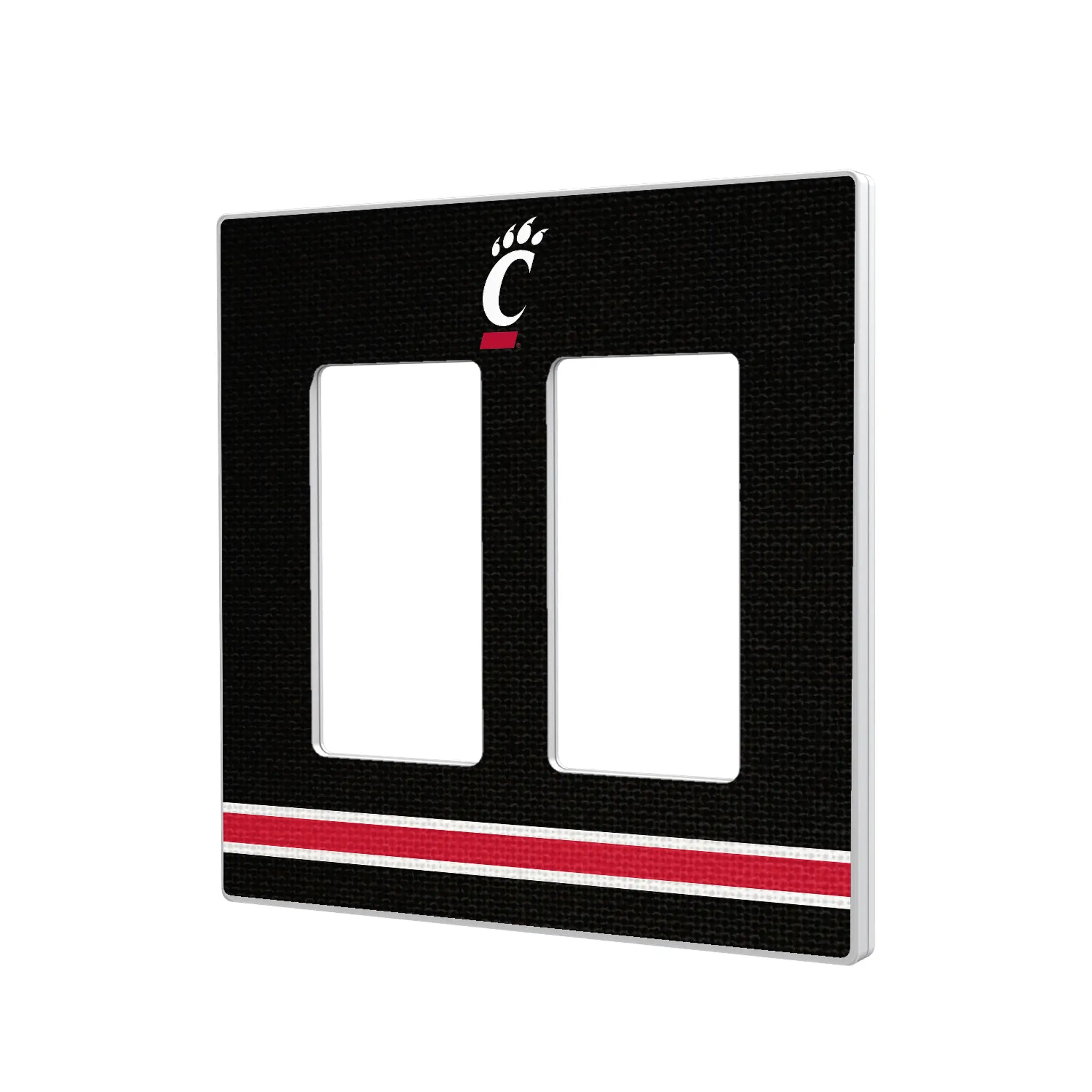 University of Cincinnati Bearcats Stripe Hidden-Screw Light Switch Plate
