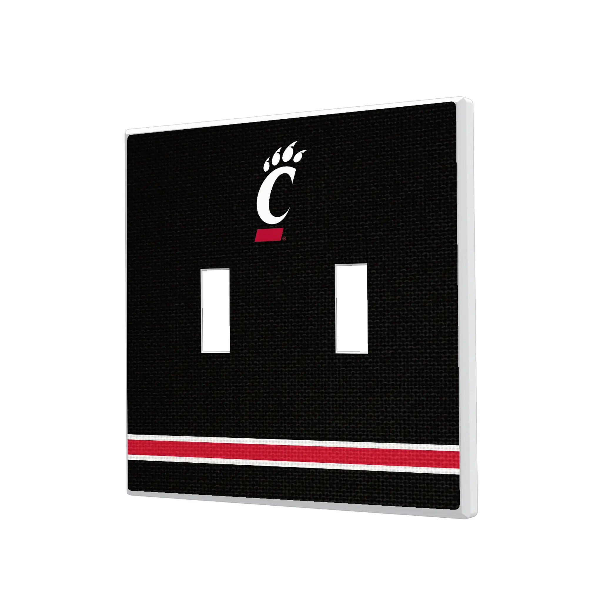 University of Cincinnati Bearcats Stripe Hidden-Screw Light Switch Plate