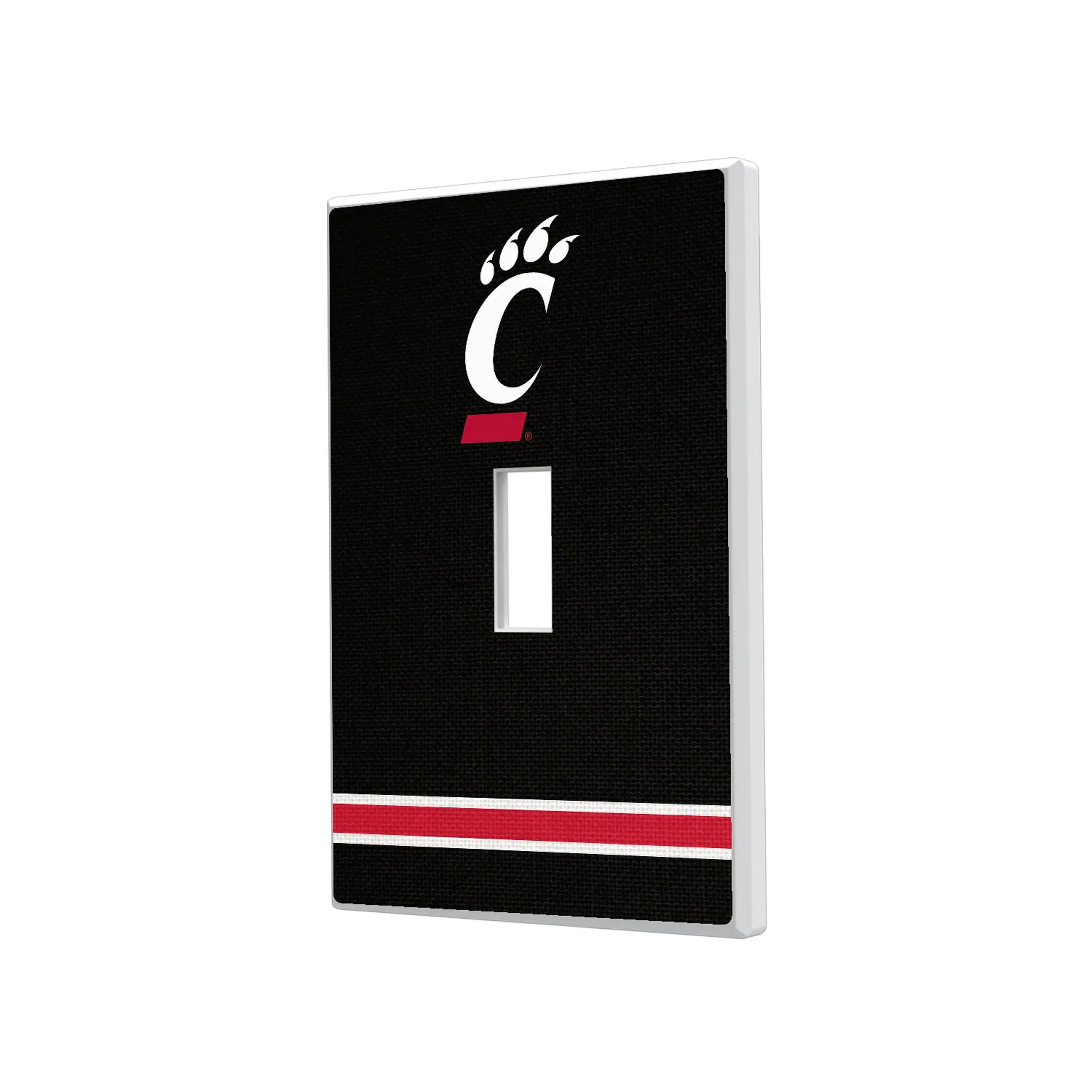 University of Cincinnati Bearcats Stripe Hidden-Screw Light Switch Plate