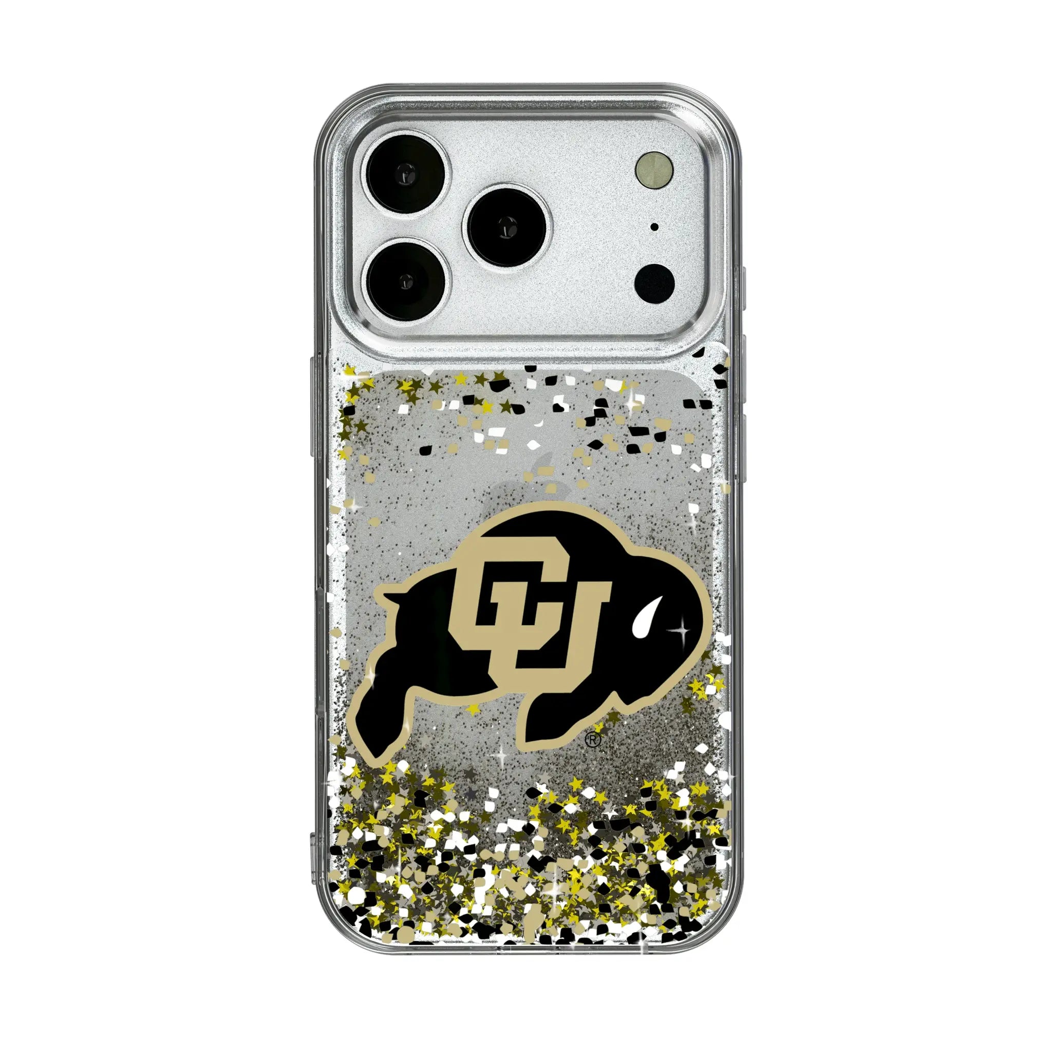 University of Colorado Buffaloes Confetti Glitter Phone Case