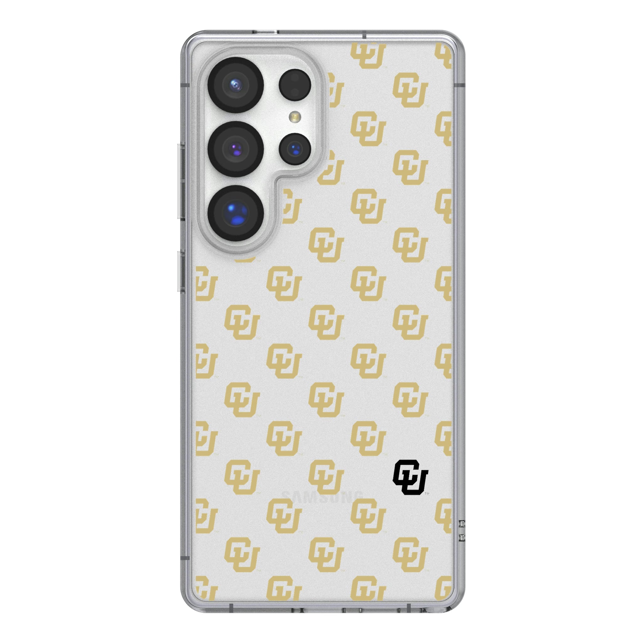 University of Colorado Buffaloes Fashion Pattern Clear Phone Case for Samsung Galaxy - Sports Gifts, Sports Memorabilia, Sports Collectibles, Fan Shop