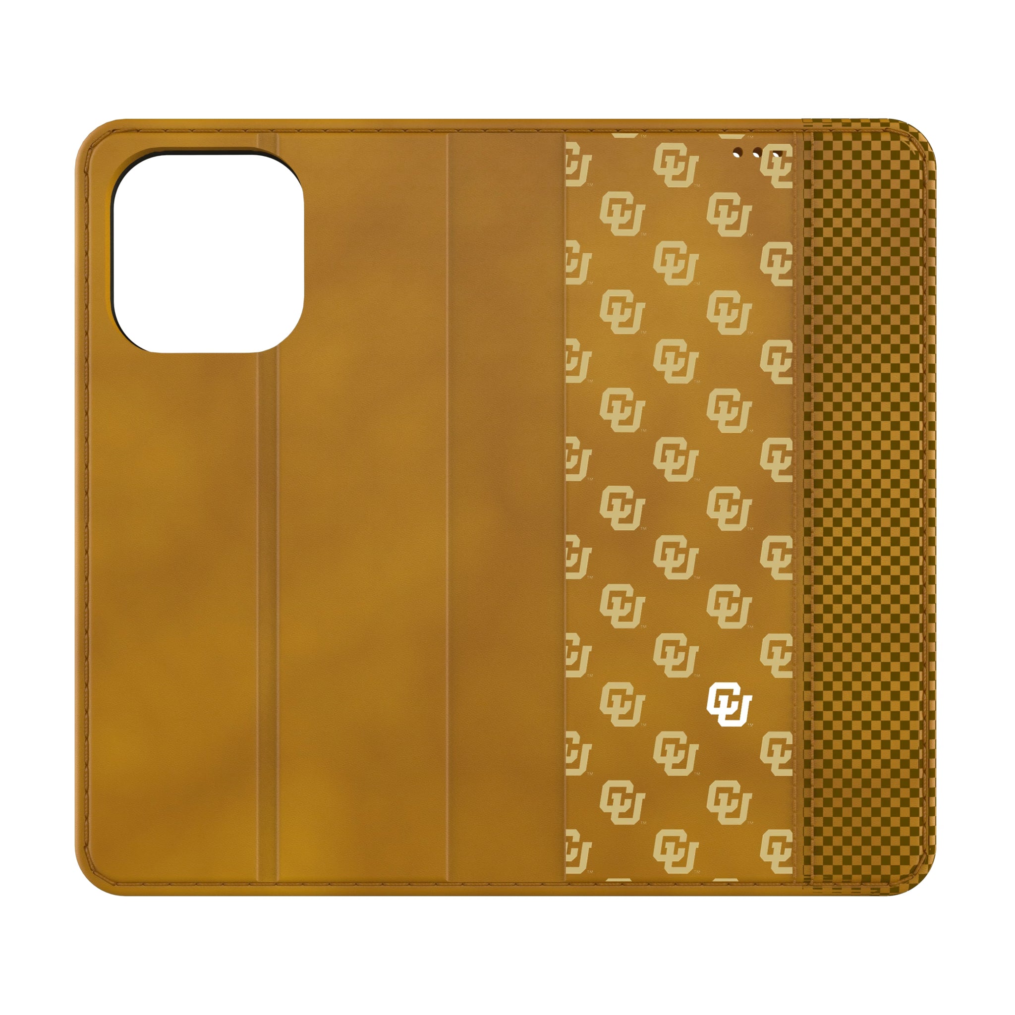 University of Colorado Buffaloes Fashion Pattern Folio Phone Case for Apple iPhone