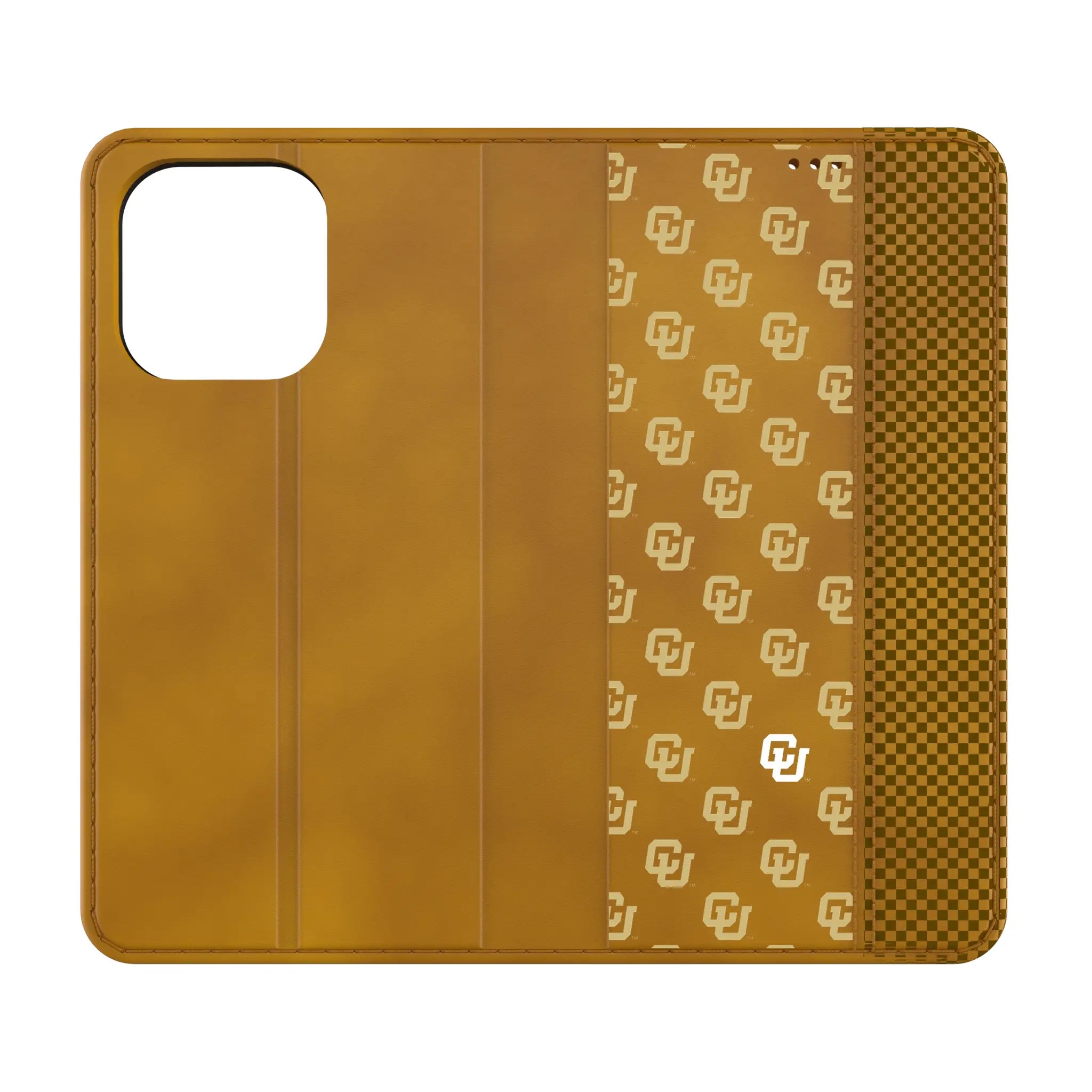 University of Colorado Buffaloes Fashion Pattern Folio Phone Case for Apple iPhone