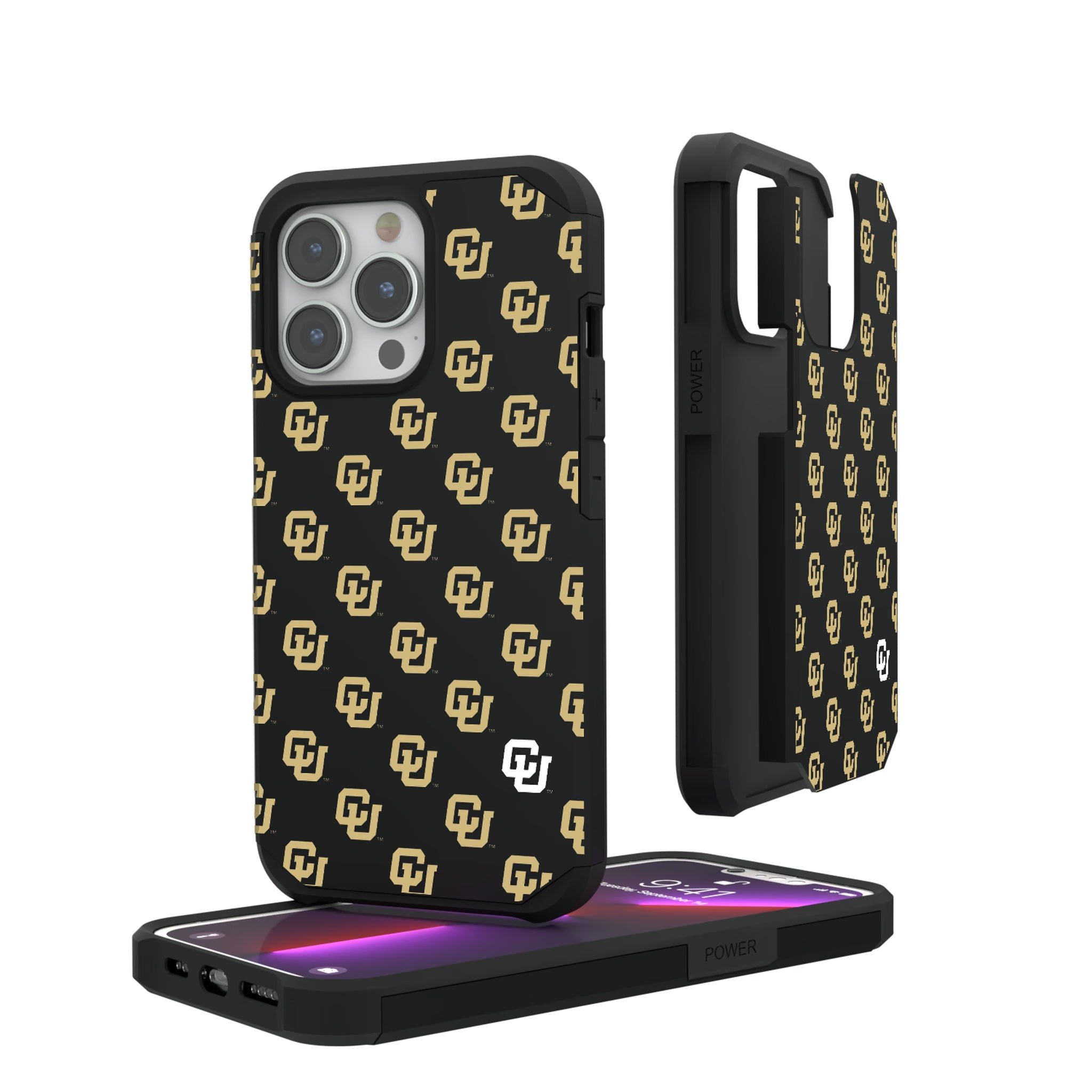 University of Colorado Buffaloes Fashion Pattern Rugged Phone Case for Apple iPhone - Sports Gifts, Sports Memorabilia, Sports Collectibles, Fan Shop