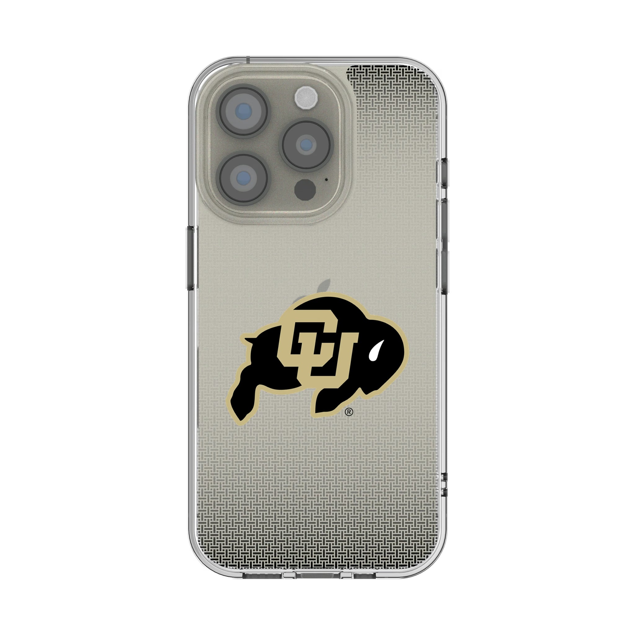 University of Colorado Buffaloes Linen Clear Phone Case for Apple iPhone