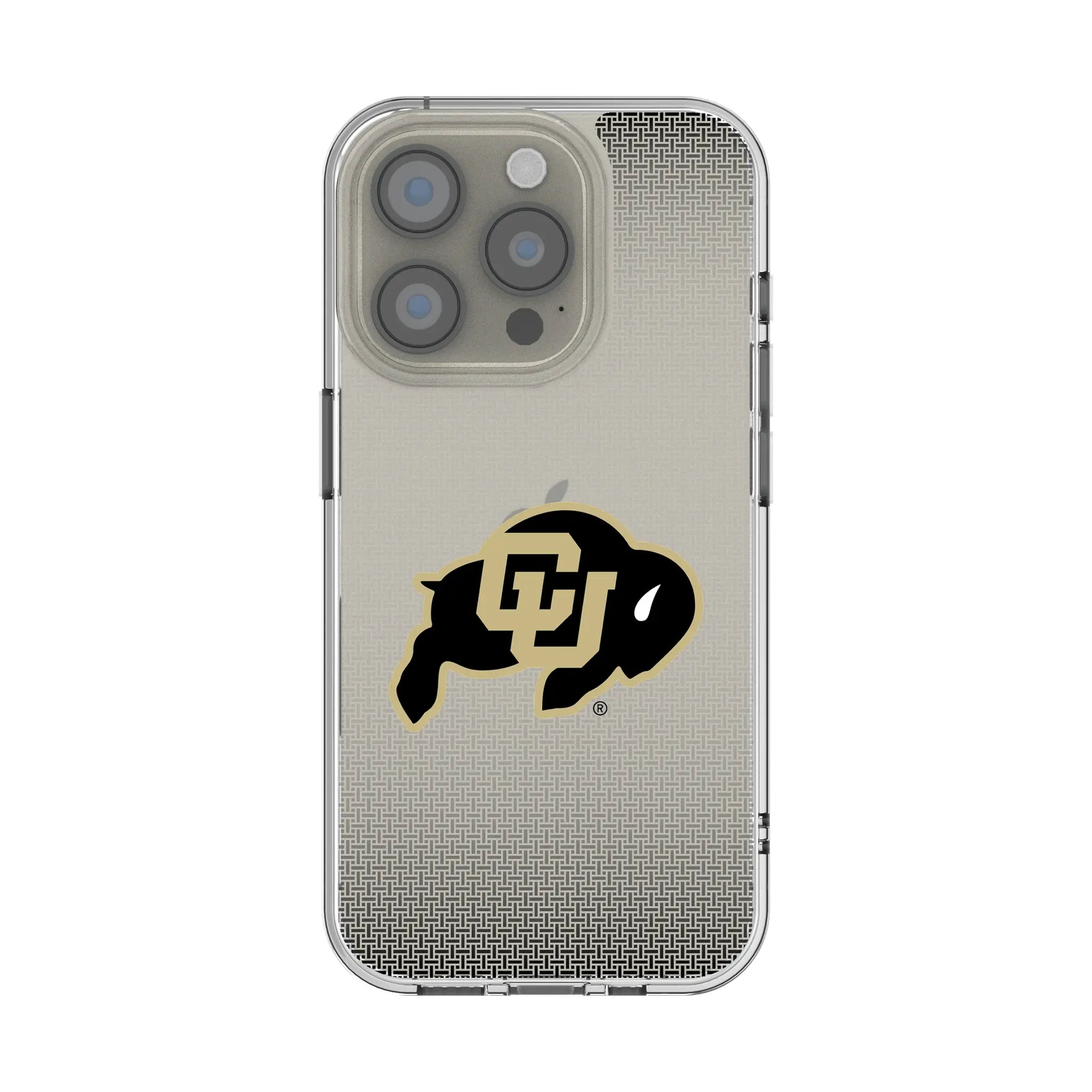 University of Colorado Buffaloes Linen Clear Phone Case for Apple iPhone