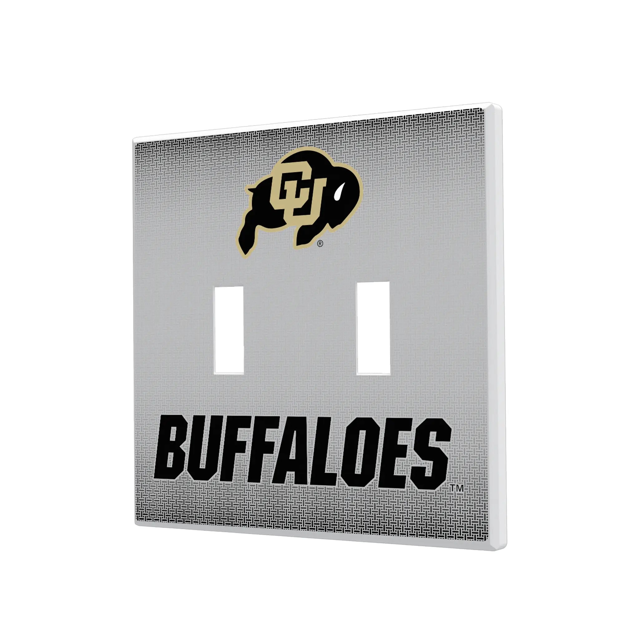 University of Colorado Buffaloes Linen Hidden-Screw Light Switch Plate