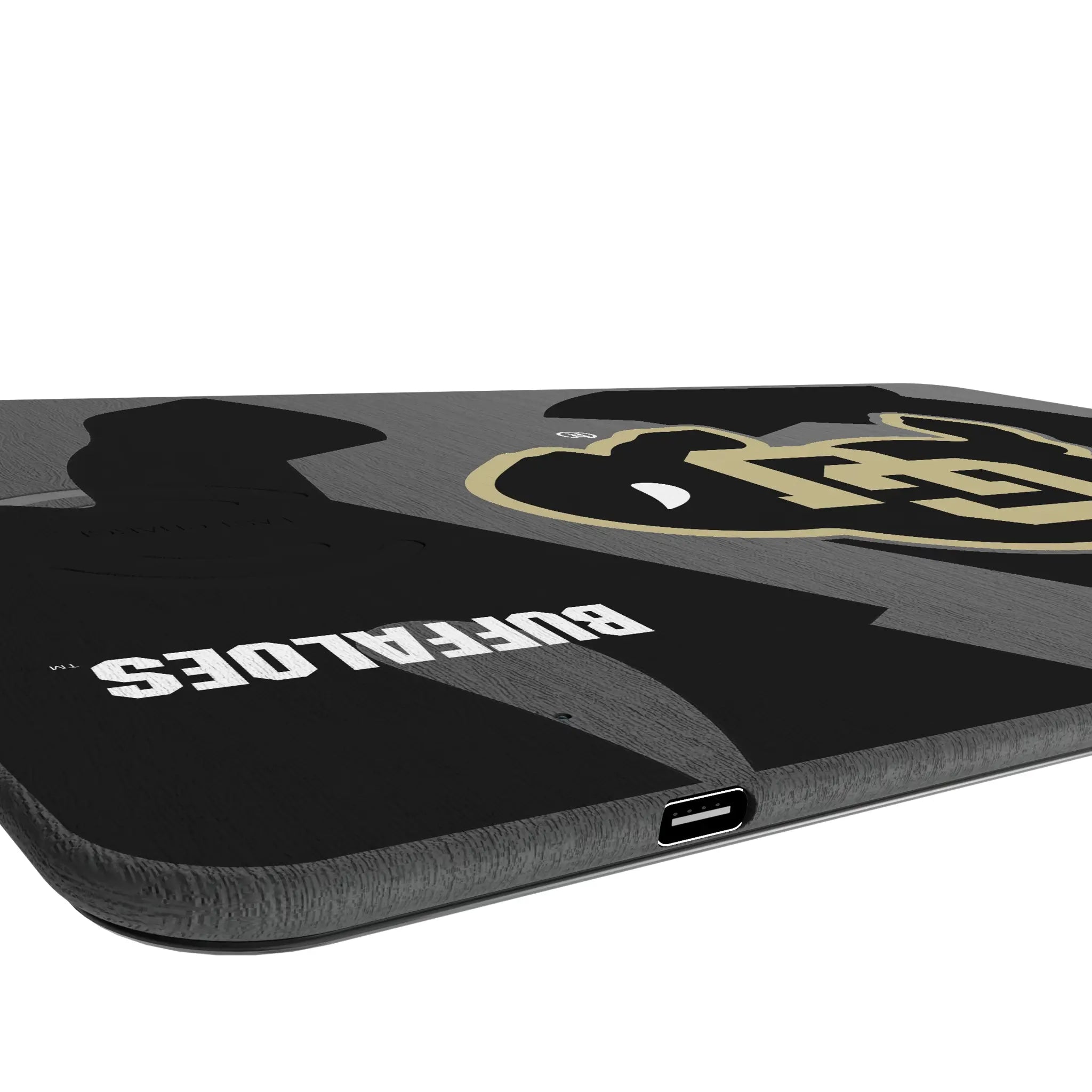 University of Colorado Buffaloes Monocolor Tilt 15-Watt Wireless Charger and Mouse Pad