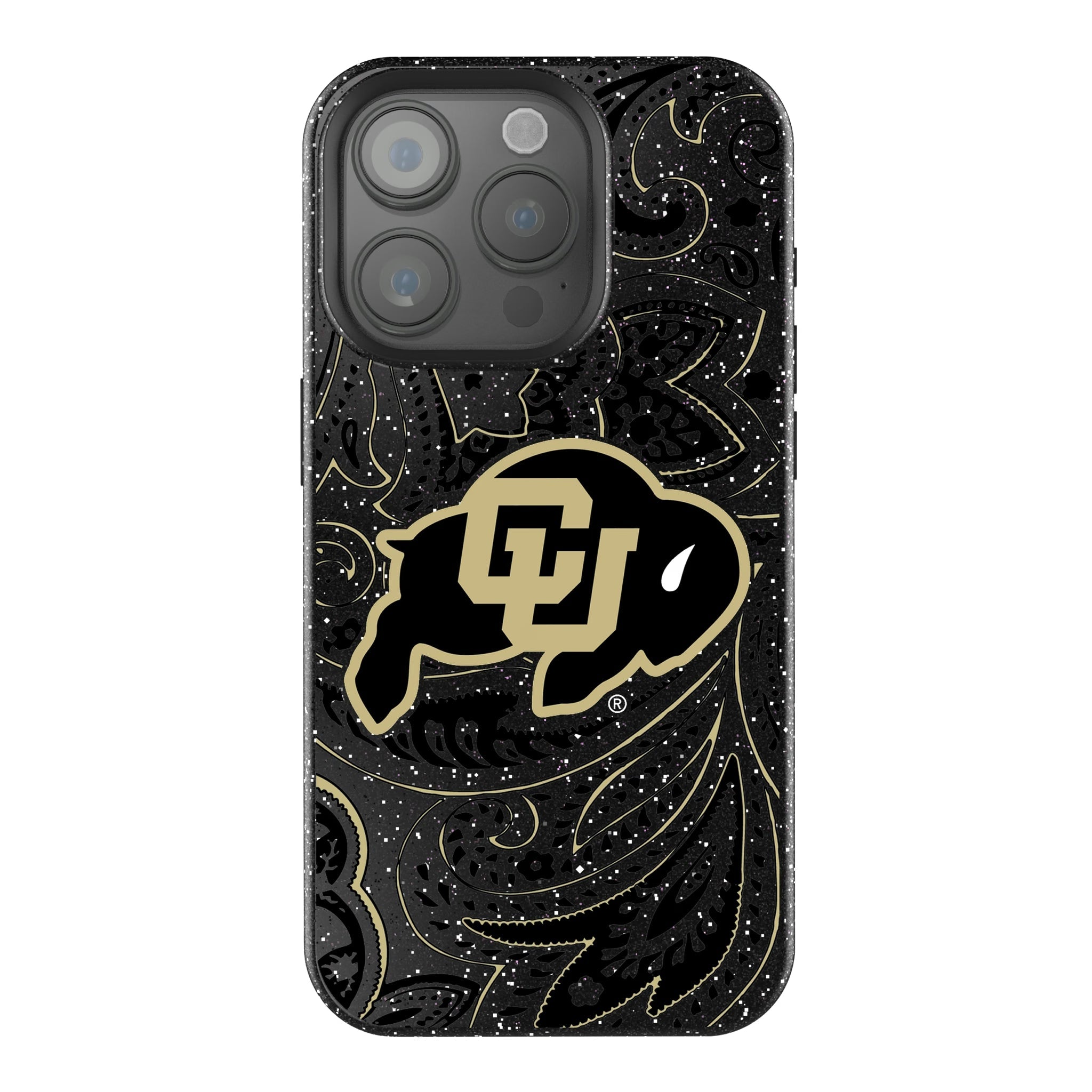 University of Colorado Buffaloes Paisley Bling Phone Case