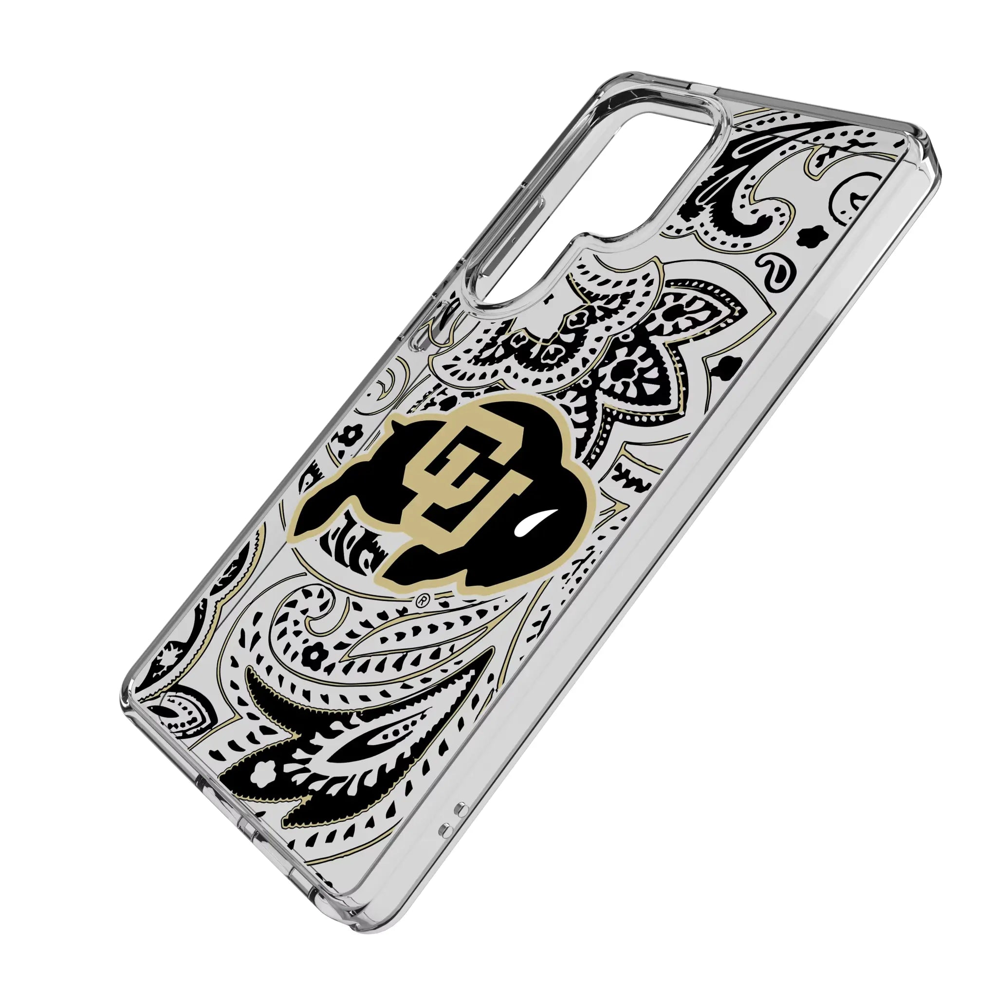 University of Colorado Buffaloes Paisley Clear Phone Case for Samsung Galaxy