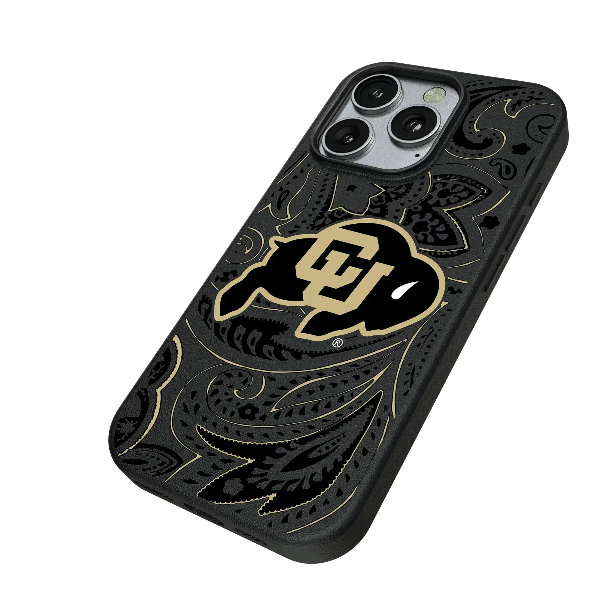 University of Colorado Buffaloes Paisley MagSafe Compatible Phone Case for Apple iPhone