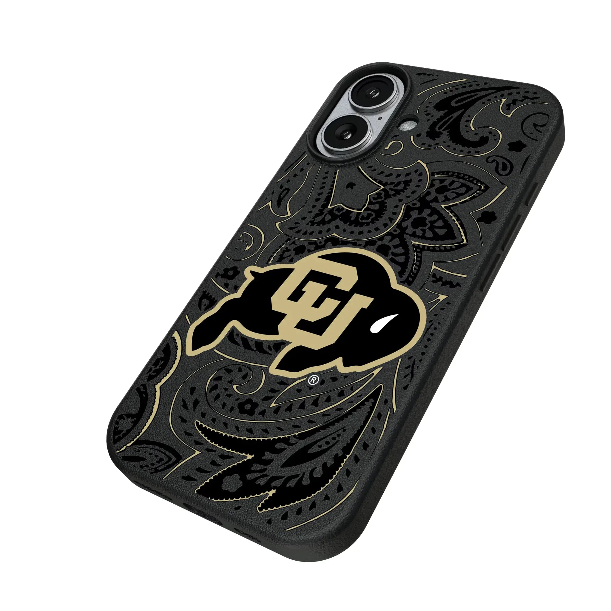 University of Colorado Buffaloes Paisley MagSafe Compatible Phone Case for Apple iPhone