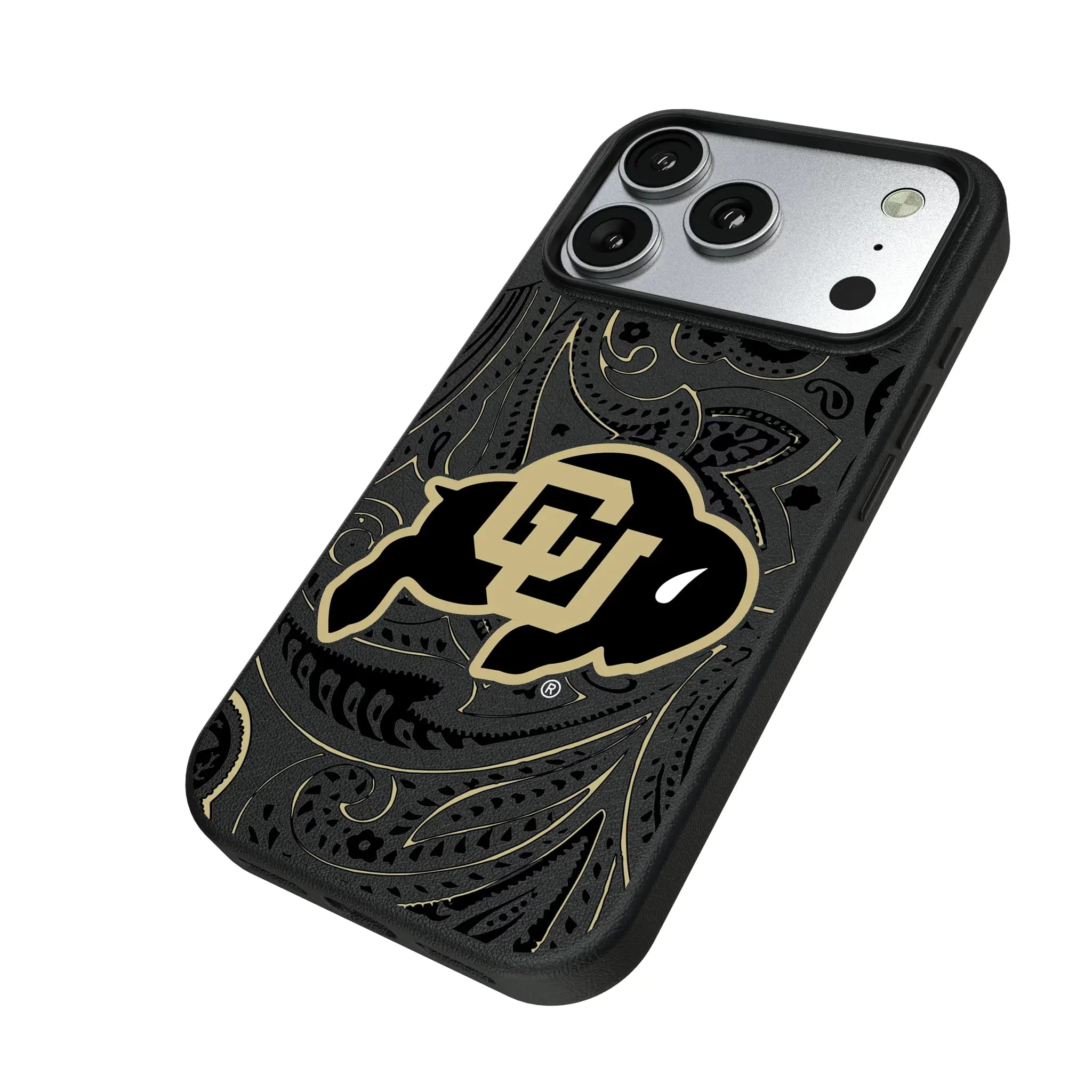University of Colorado Buffaloes Paisley MagSafe Compatible Phone Case for Apple iPhone