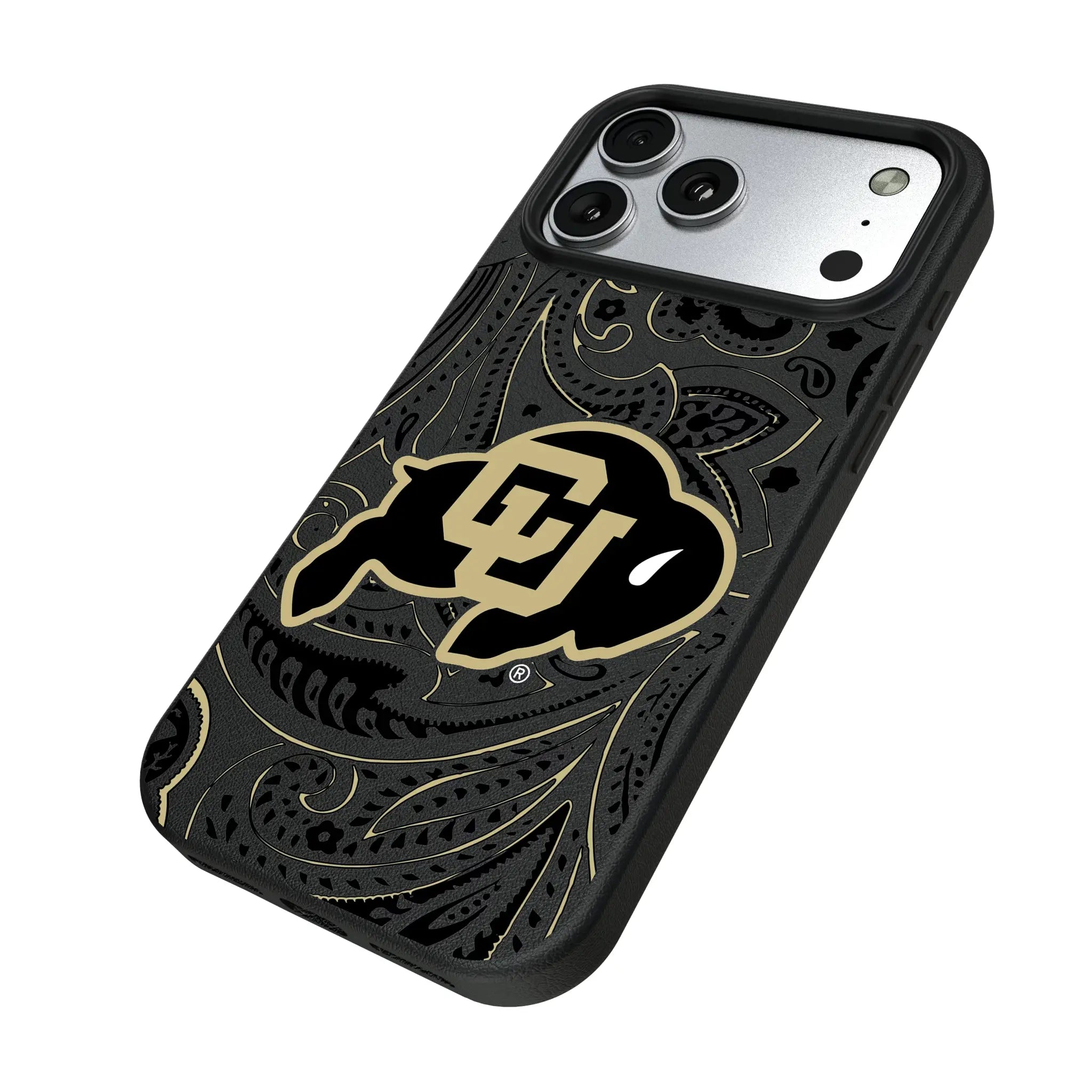 University of Colorado Buffaloes Paisley MagSafe Compatible Phone Case for Apple iPhone