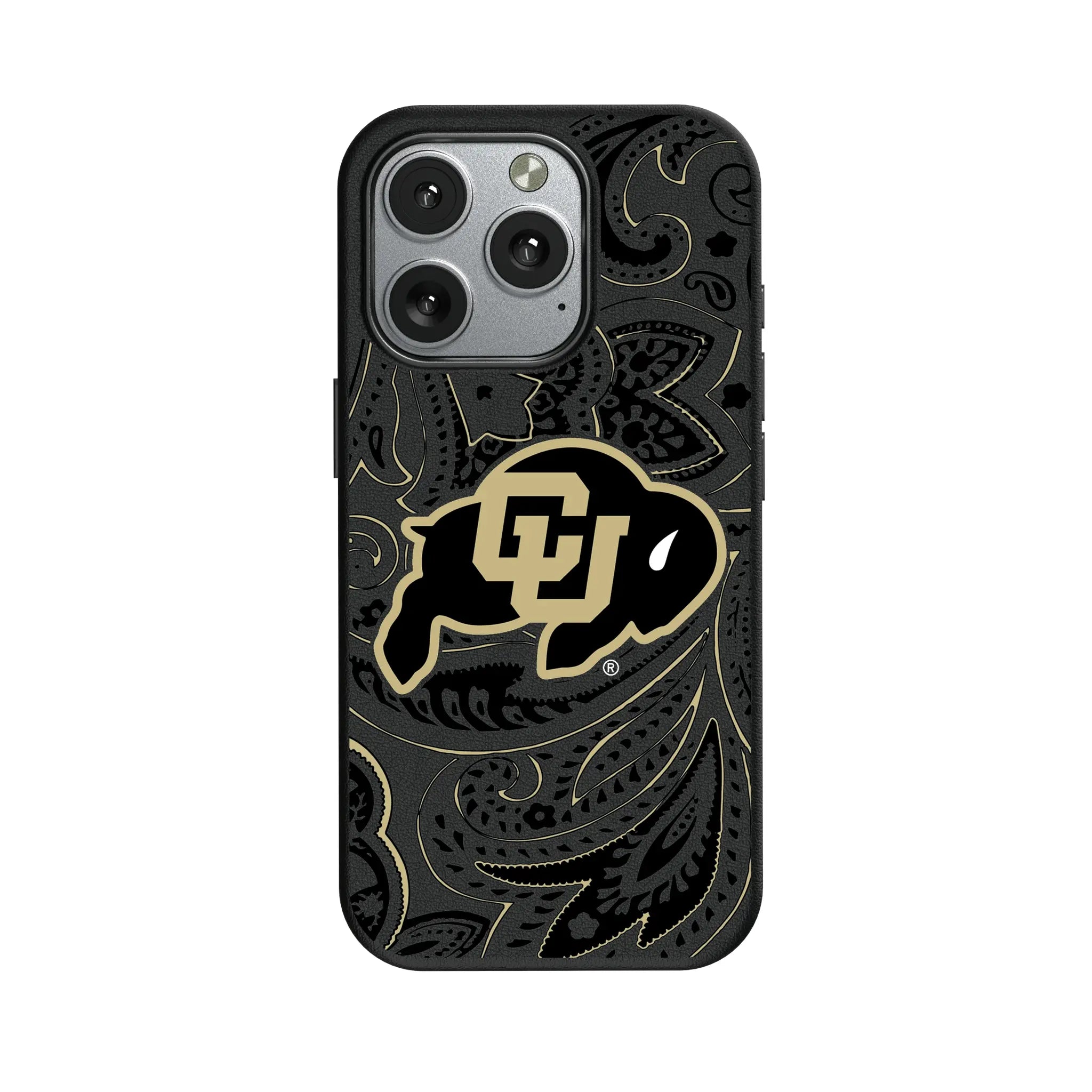 University of Colorado Buffaloes Paisley MagSafe Compatible Phone Case for Apple iPhone