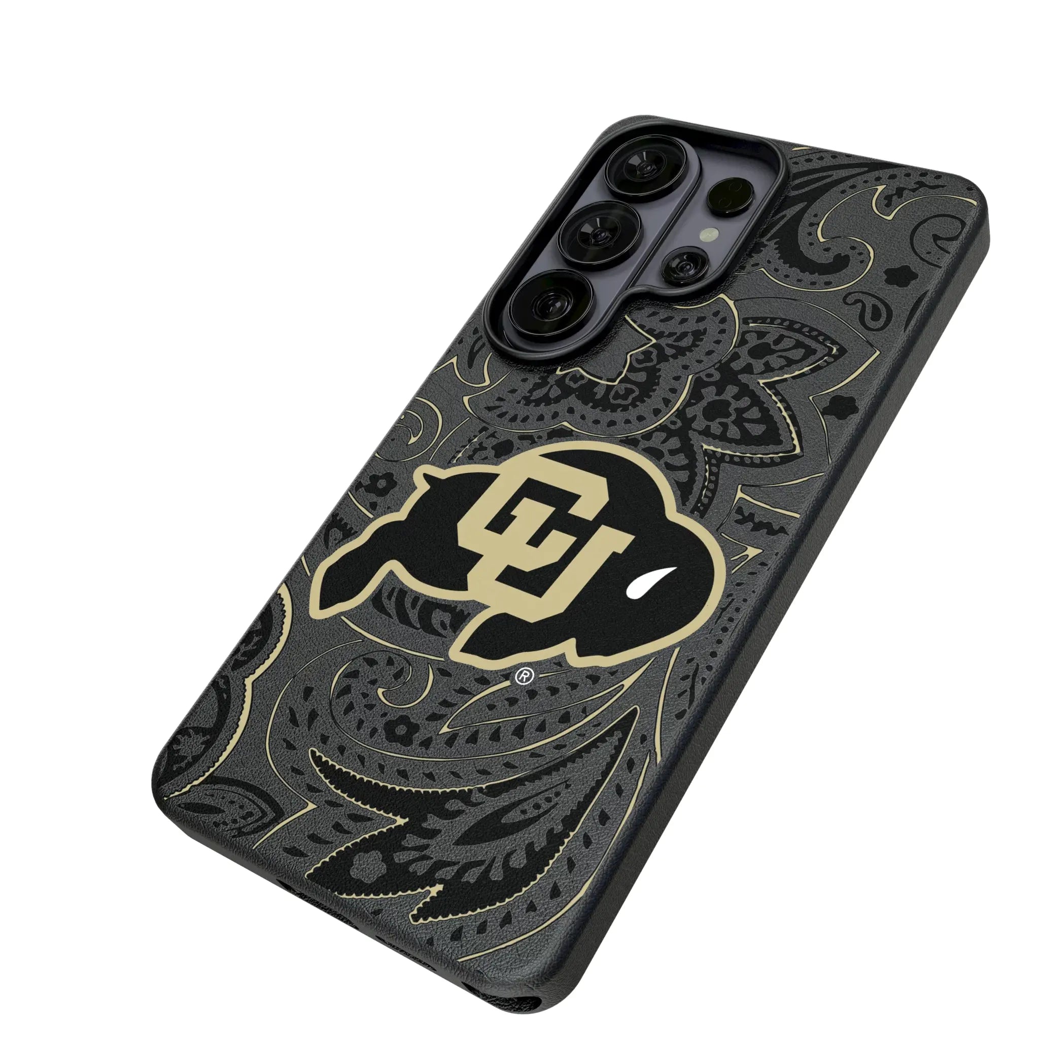 University of Colorado Buffaloes Paisley MagSafe Compatible Phone Case for Samsung Galaxy