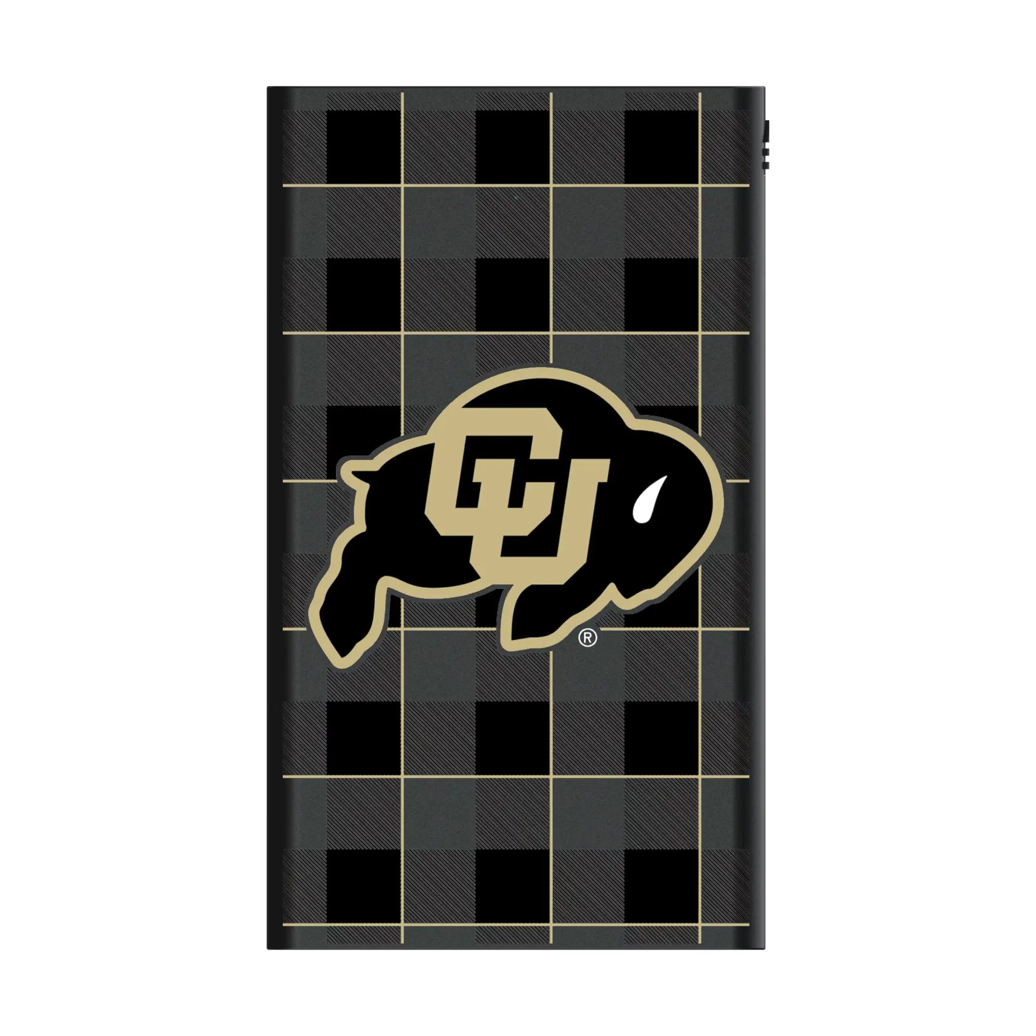 University of Colorado Buffaloes Plaid 5000mAh Flat Powerbank