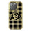 University of Colorado Buffaloes Plaid Bling Phone Case