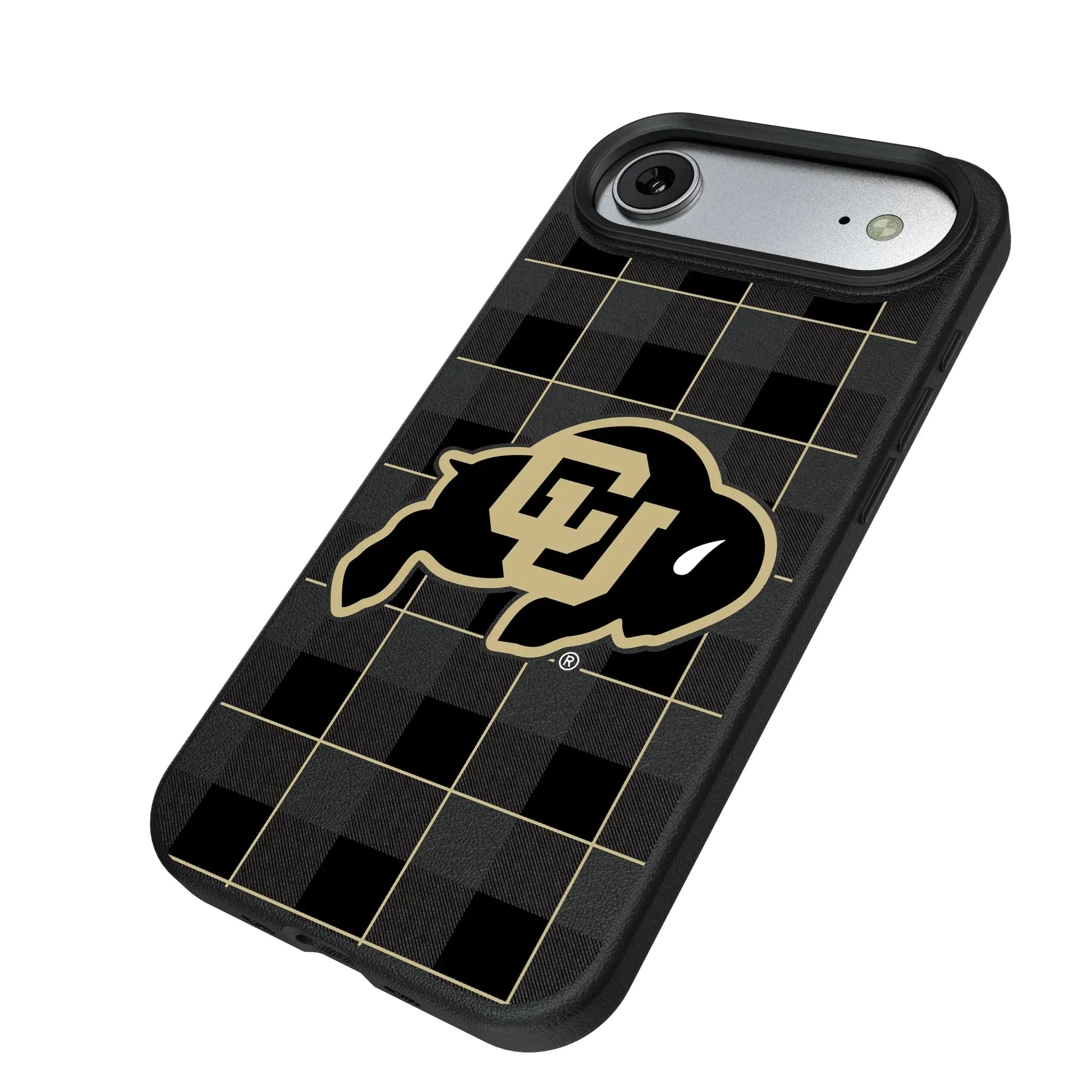 University of Colorado Buffaloes Plaid MagSafe Compatible Phone Case for Apple iPhone