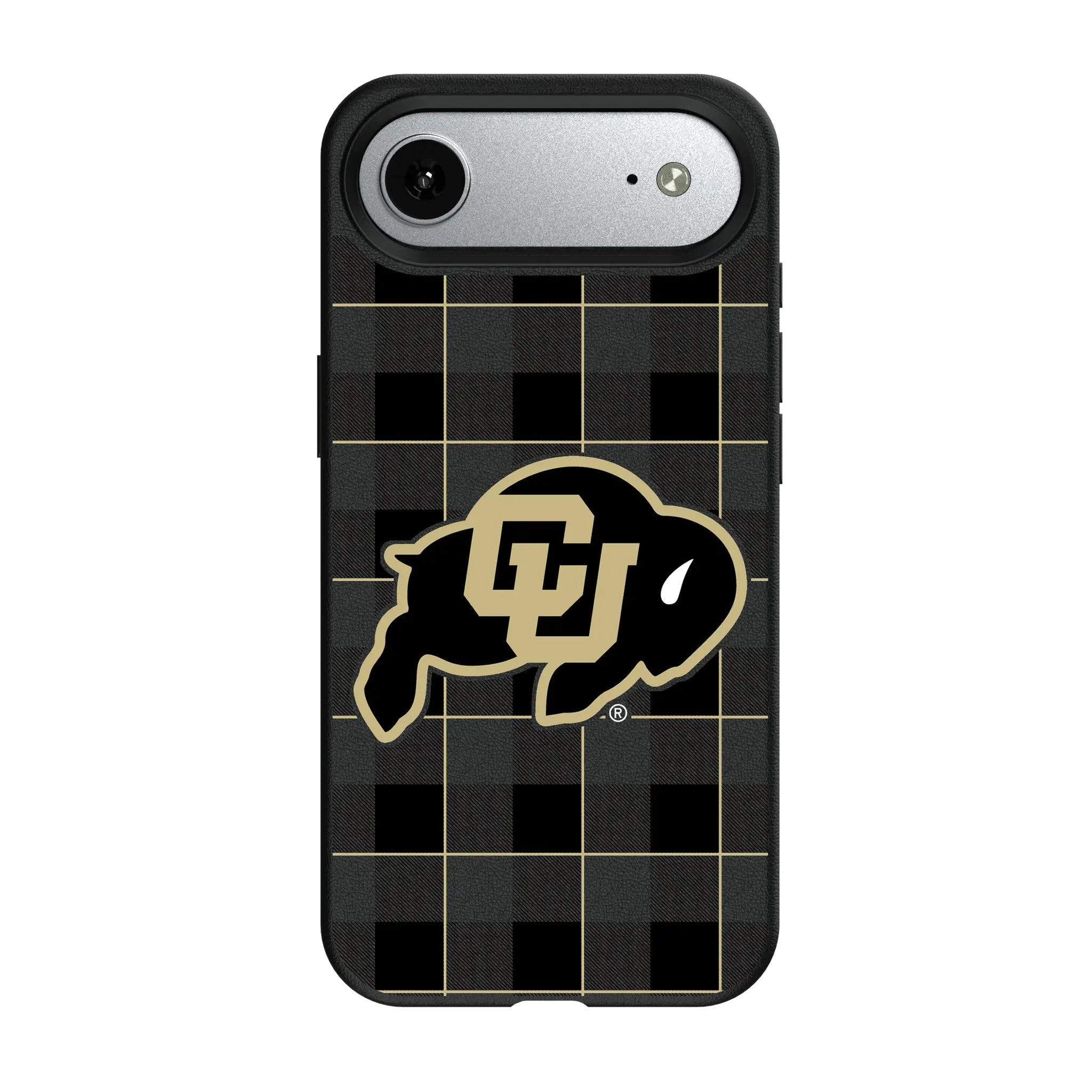 University of Colorado Buffaloes Plaid MagSafe Compatible Phone Case for Apple iPhone