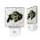 University of Colorado Buffaloes Quadtile Night Light 2-Pack