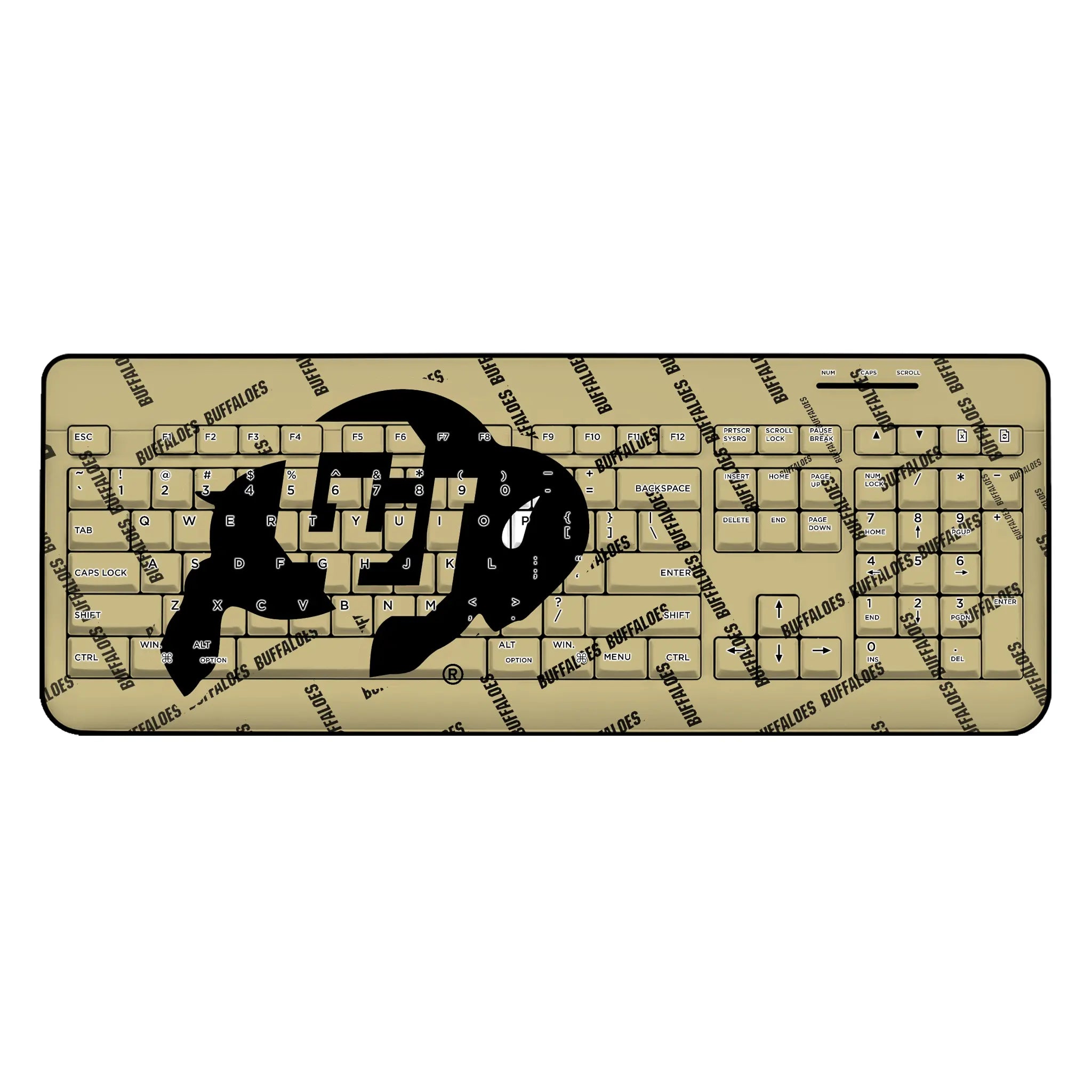 University of Colorado Buffaloes Quadtile Wireless USB Keyboard