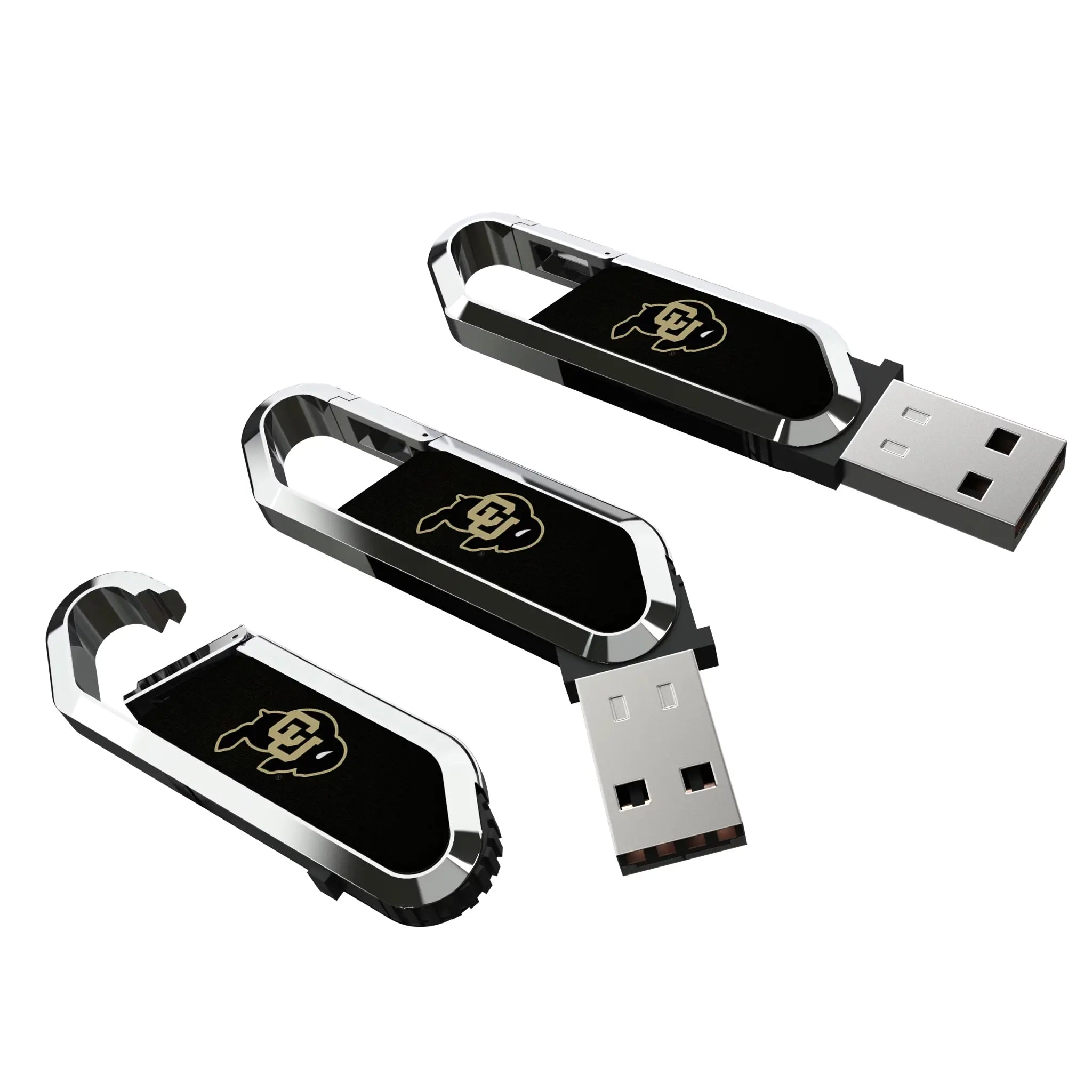 University of Colorado Buffaloes Solid USB 32GB Clip Style Flash Drive