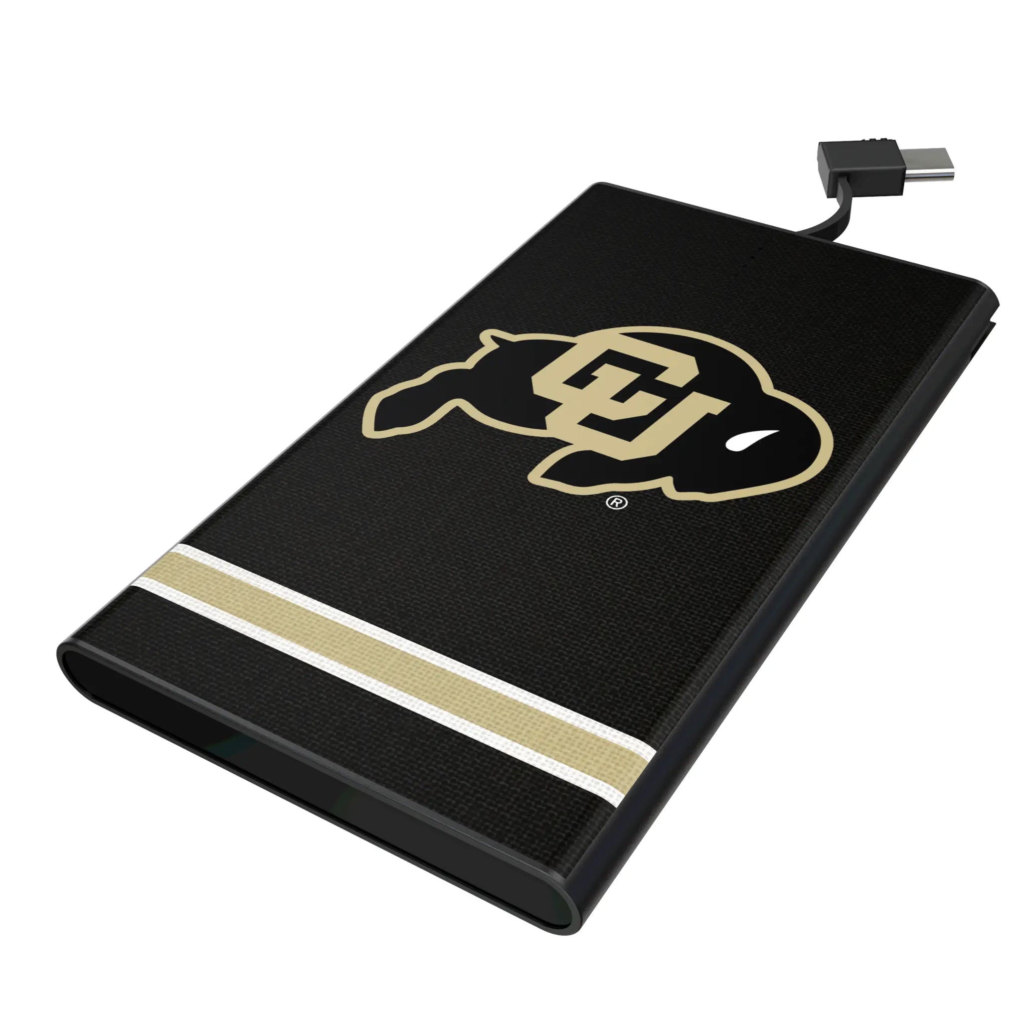 University of Colorado Buffaloes Stripe 5000mAh Flat Powerbank