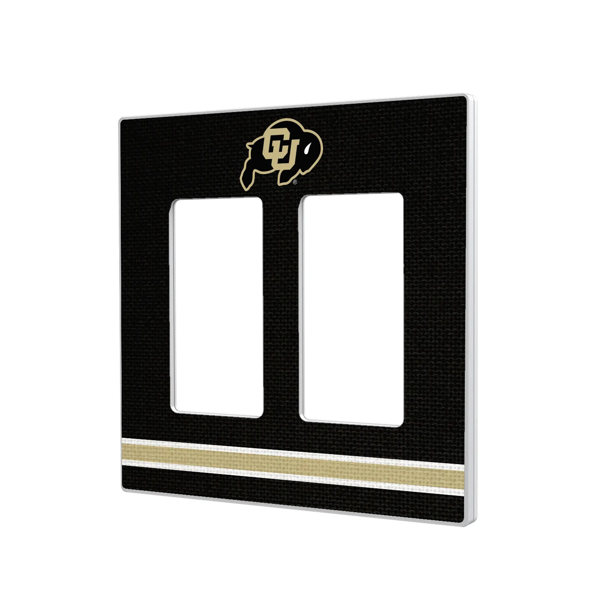 University of Colorado Buffaloes Stripe Hidden-Screw Light Switch Plate