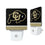 University of Colorado Buffaloes Stripe Night Light 2-Pack