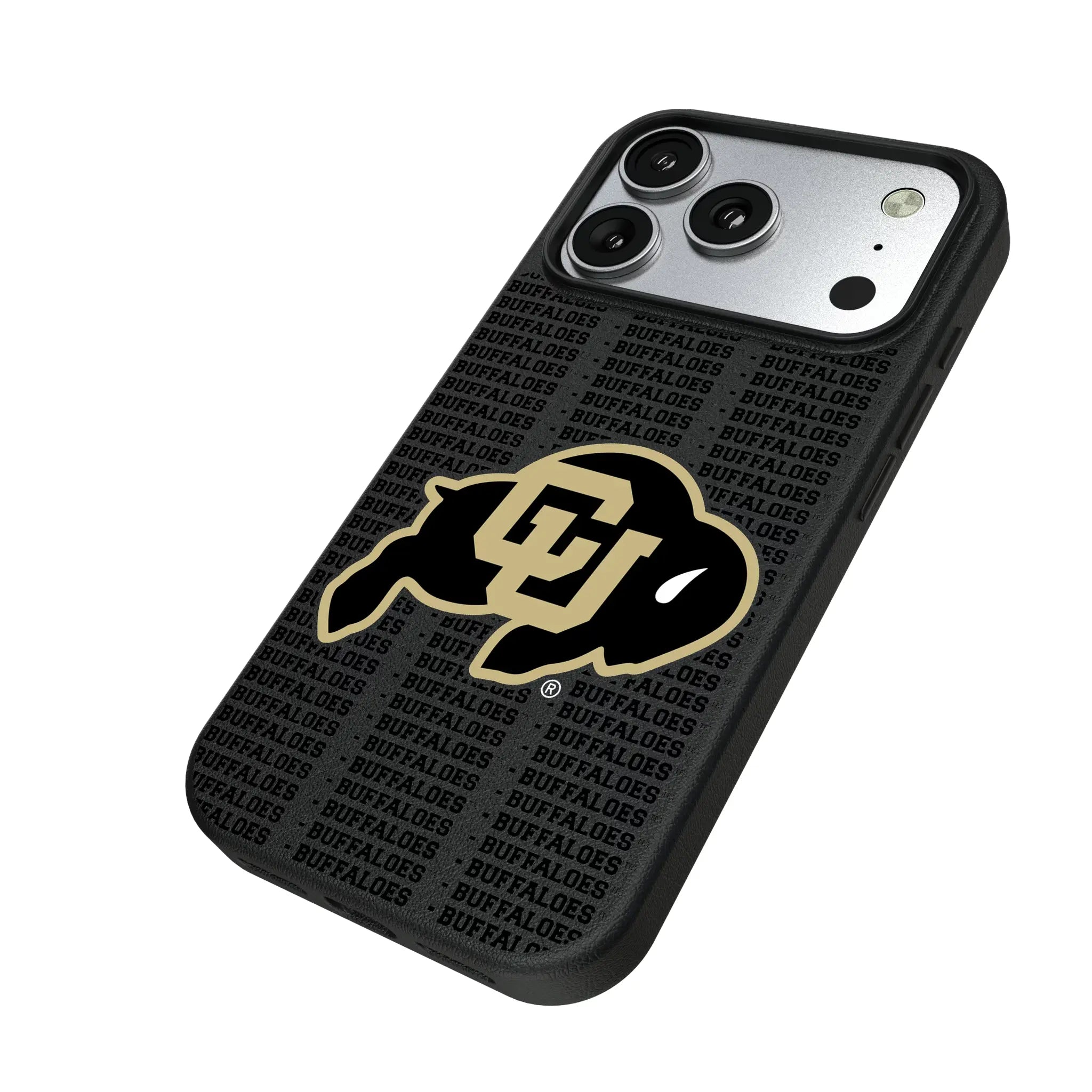 University of Colorado Buffaloes Text Backdrop MagSafe Compatible Phone Case for Apple iPhone