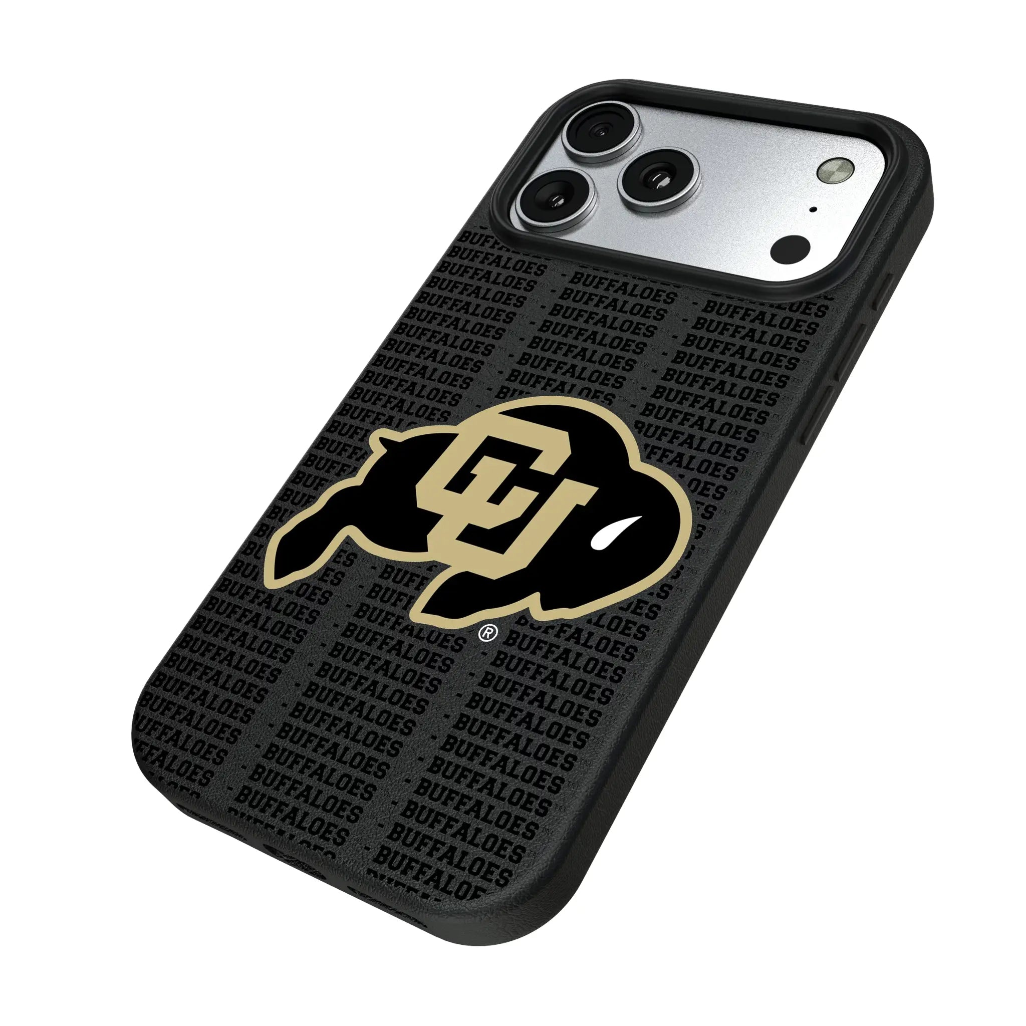 University of Colorado Buffaloes Text Backdrop MagSafe Compatible Phone Case for Apple iPhone