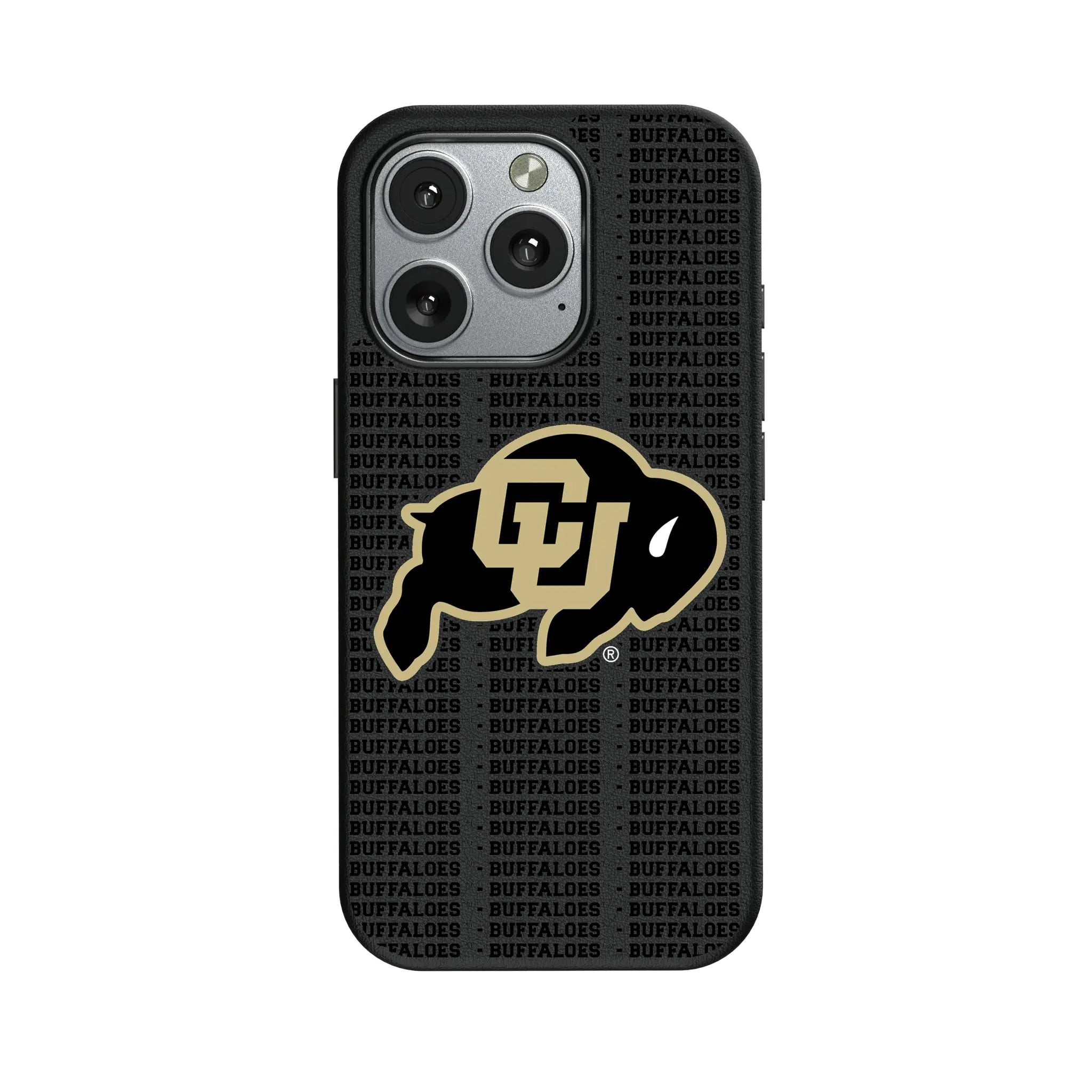 University of Colorado Buffaloes Text Backdrop MagSafe Compatible Phone Case for Apple iPhone