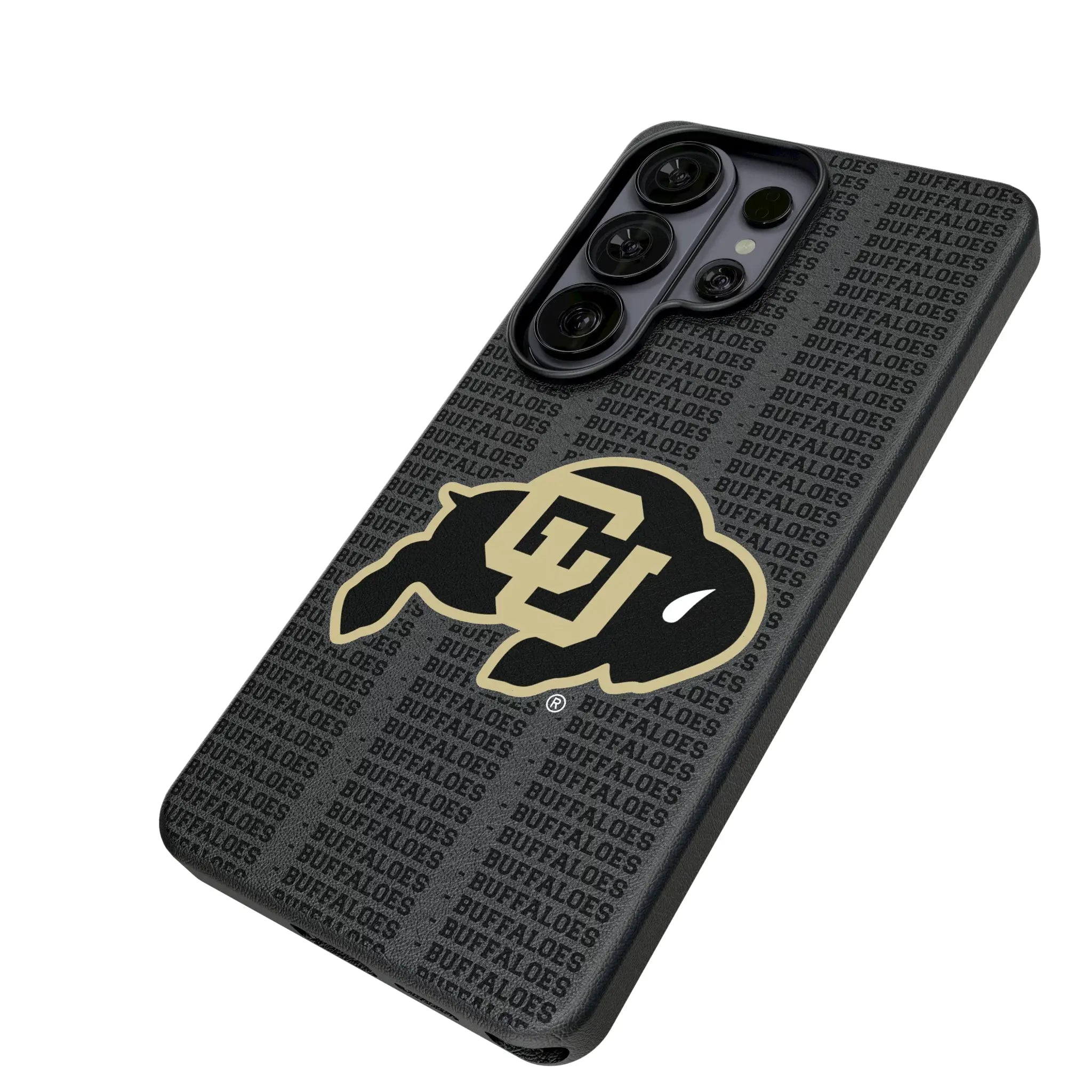 University of Colorado Buffaloes Text Backdrop MagSafe Compatible Phone Case for Samsung Galaxy