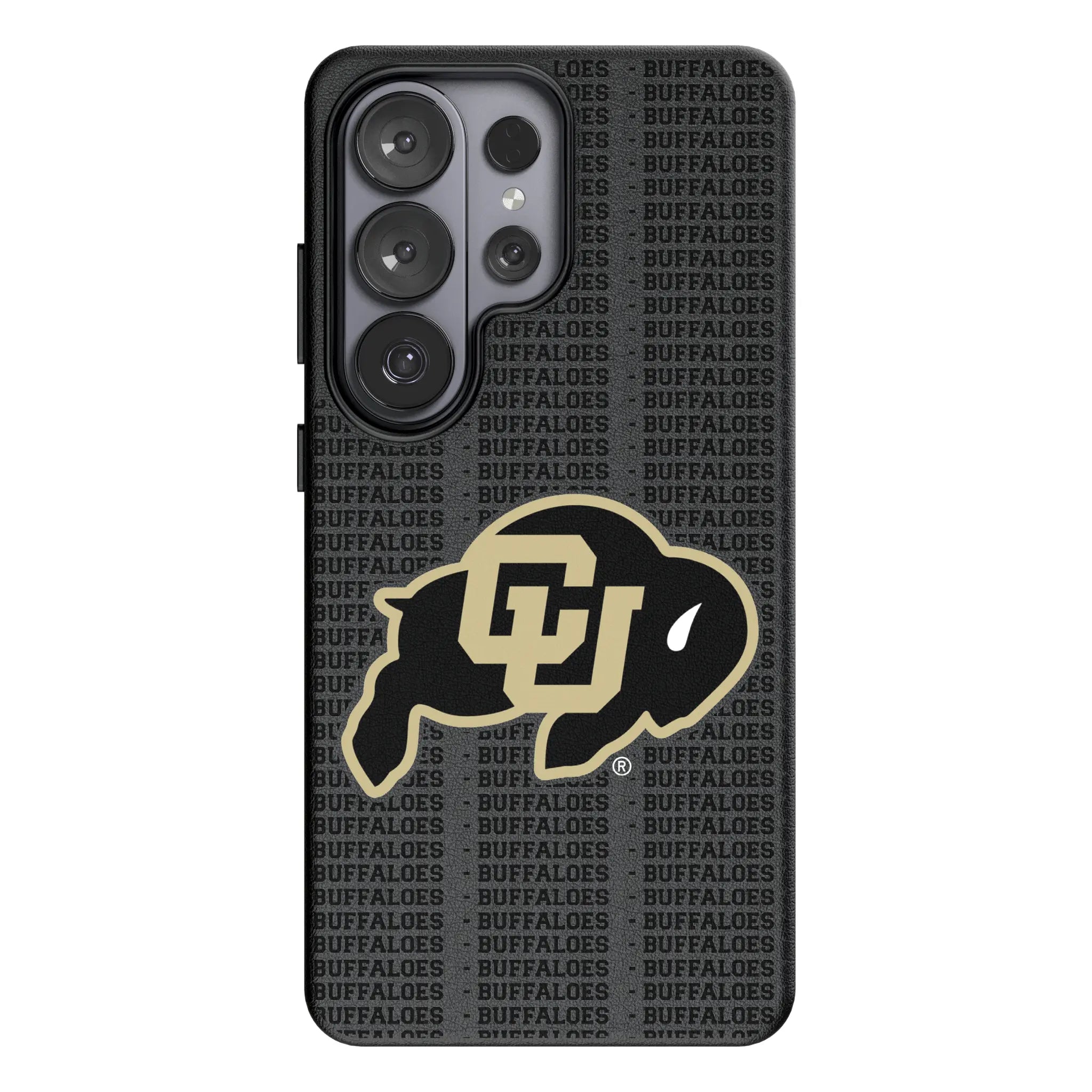 University of Colorado Buffaloes Text Backdrop MagSafe Compatible Phone Case for Samsung Galaxy