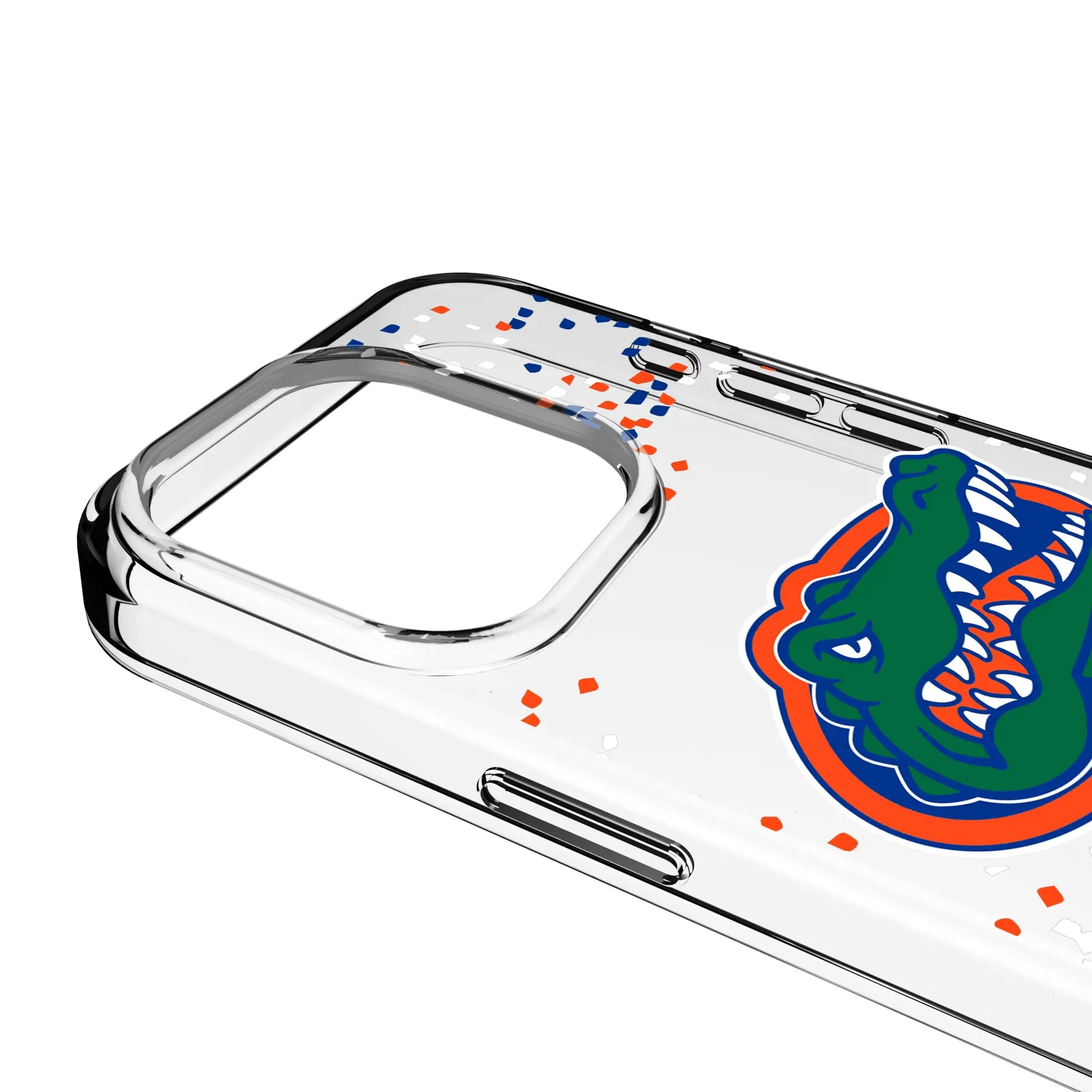 University of Florida Gators Confetti Clear Phone Case for Apple iPhone