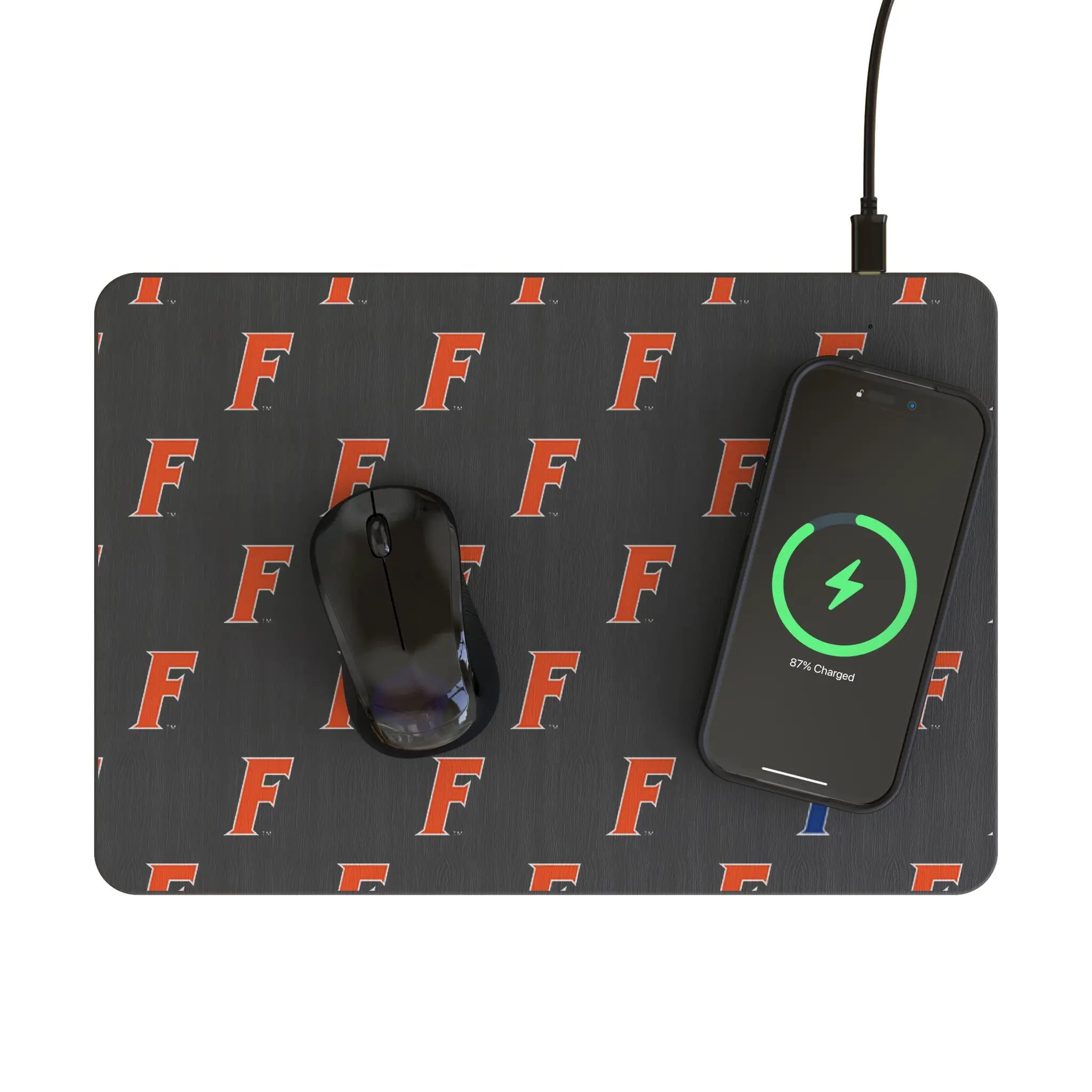 University of Florida Gators Fashion Pattern 15-Watt Wireless Charger and Mouse Pad