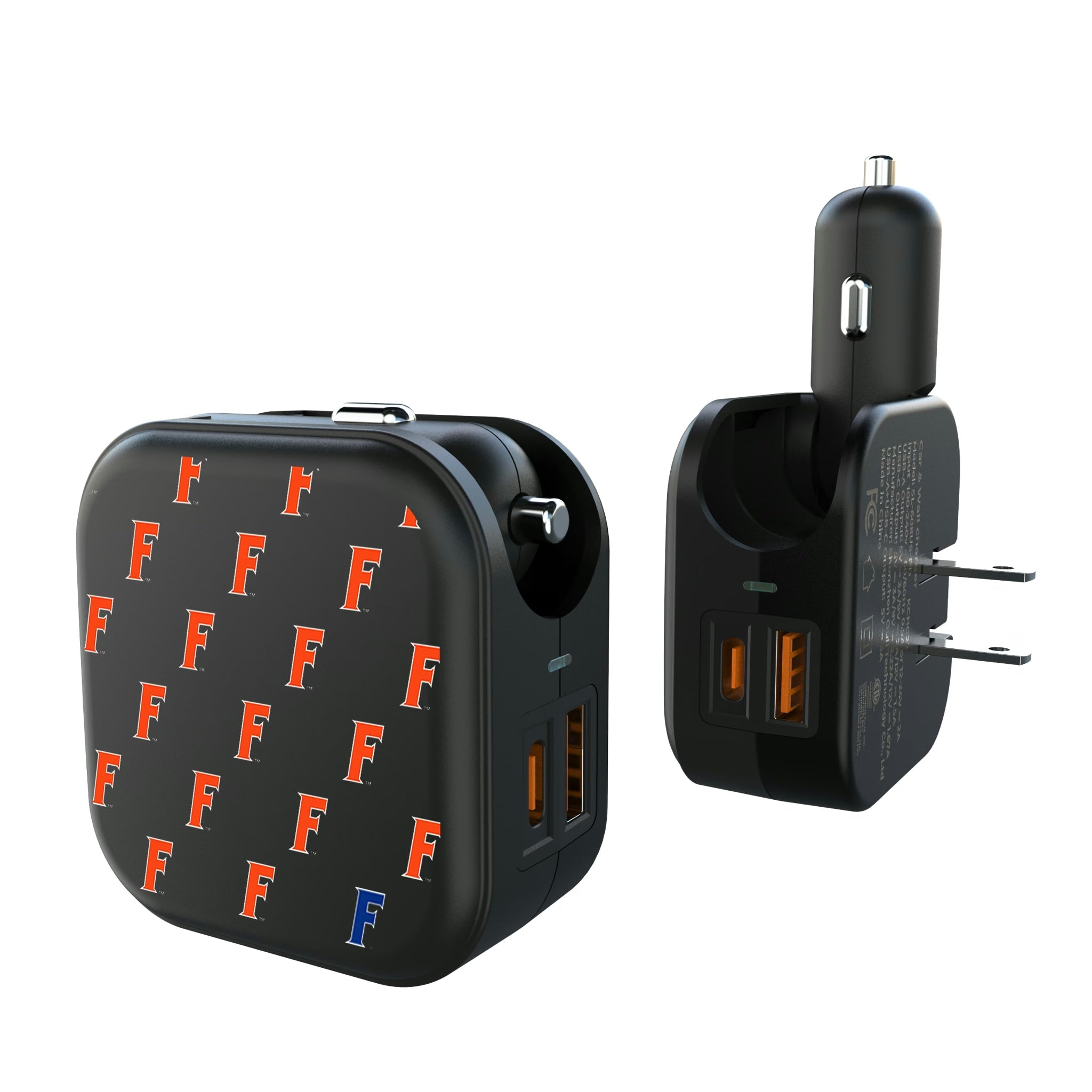 University of Florida Gators Fashion Pattern 2 in 1 USB A/C Charger - Sports Gifts, Sports Memorabilia, Sports Collectibles, Fan Shop