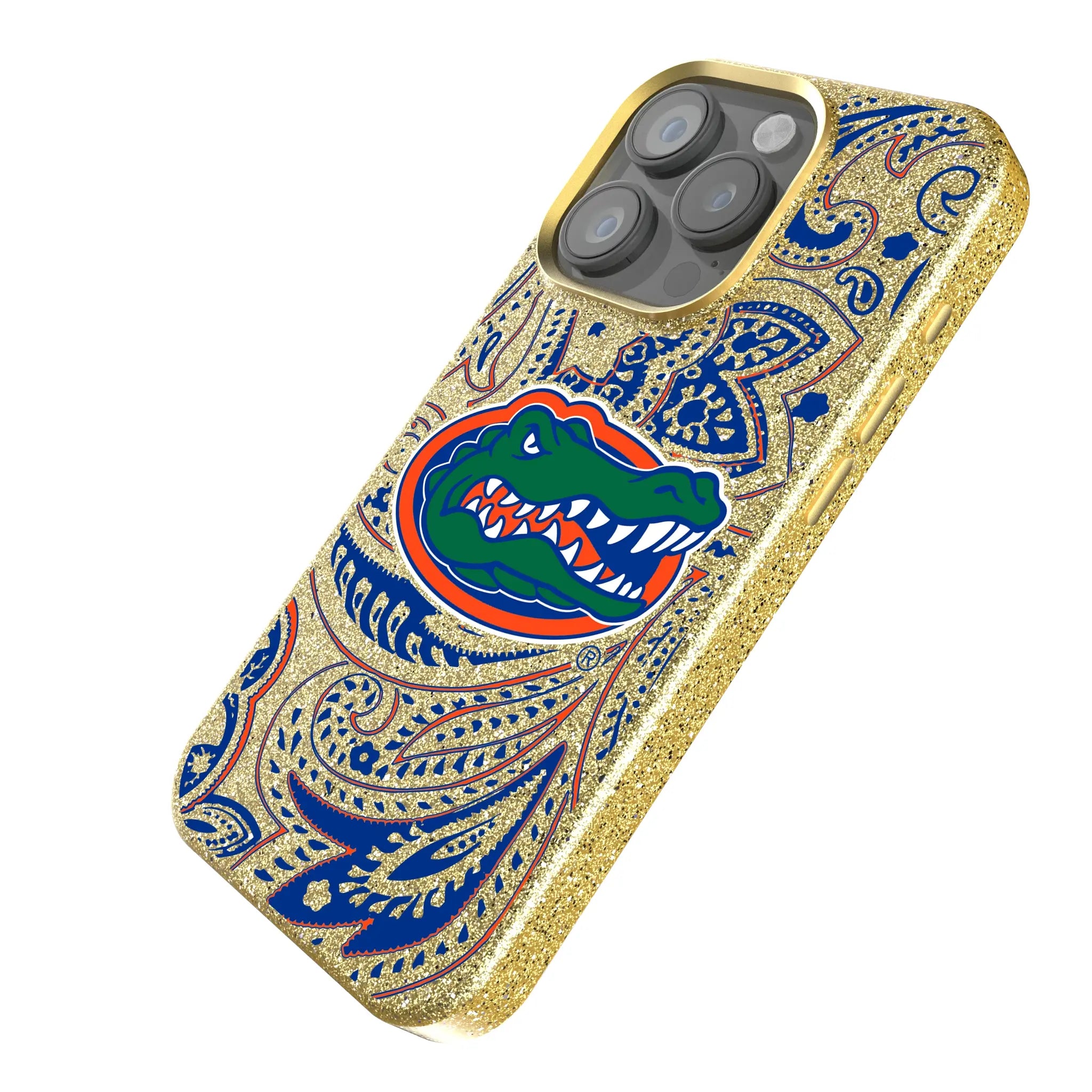 University of Florida Gators Paisley Bling Phone Case