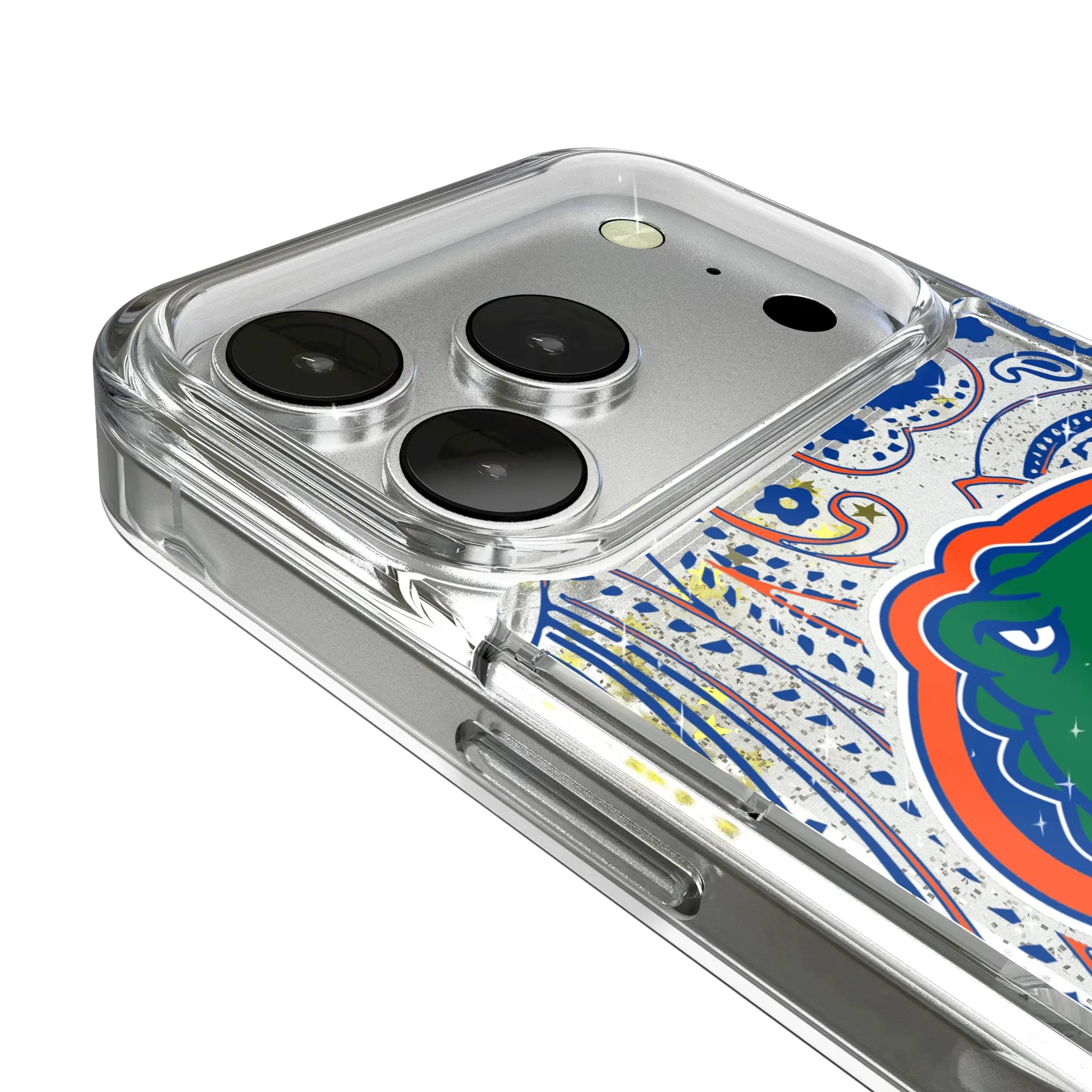 University of Florida Gators Paisley Glitter Phone Case