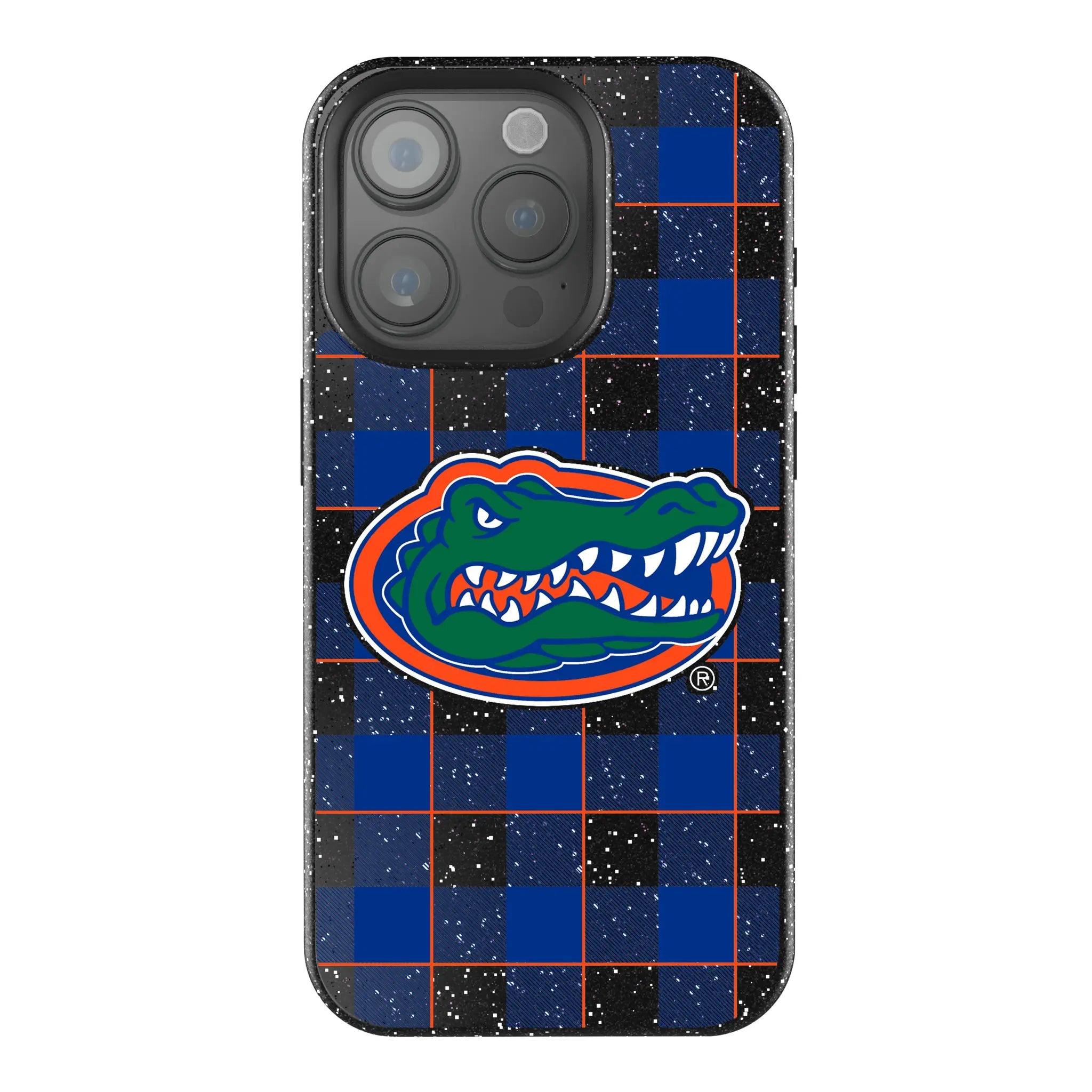 University of Florida Gators Plaid Bling Phone Case