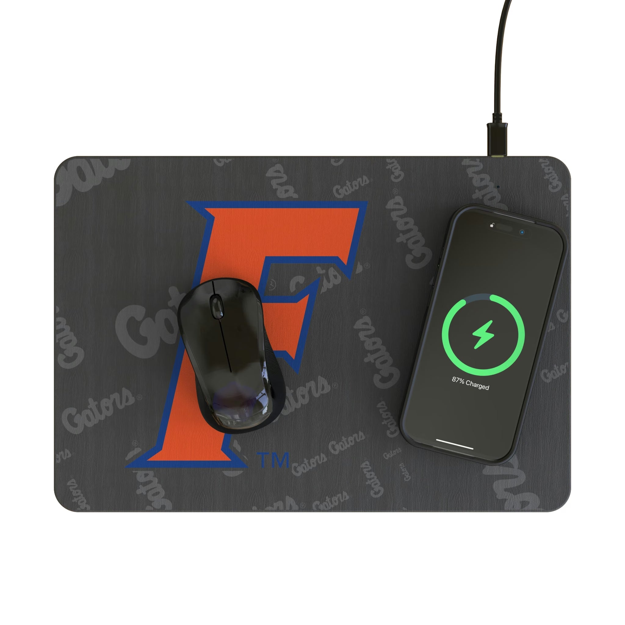 University of Florida Gators Quadtile 15-Watt Wireless Charger and Mouse Pad
