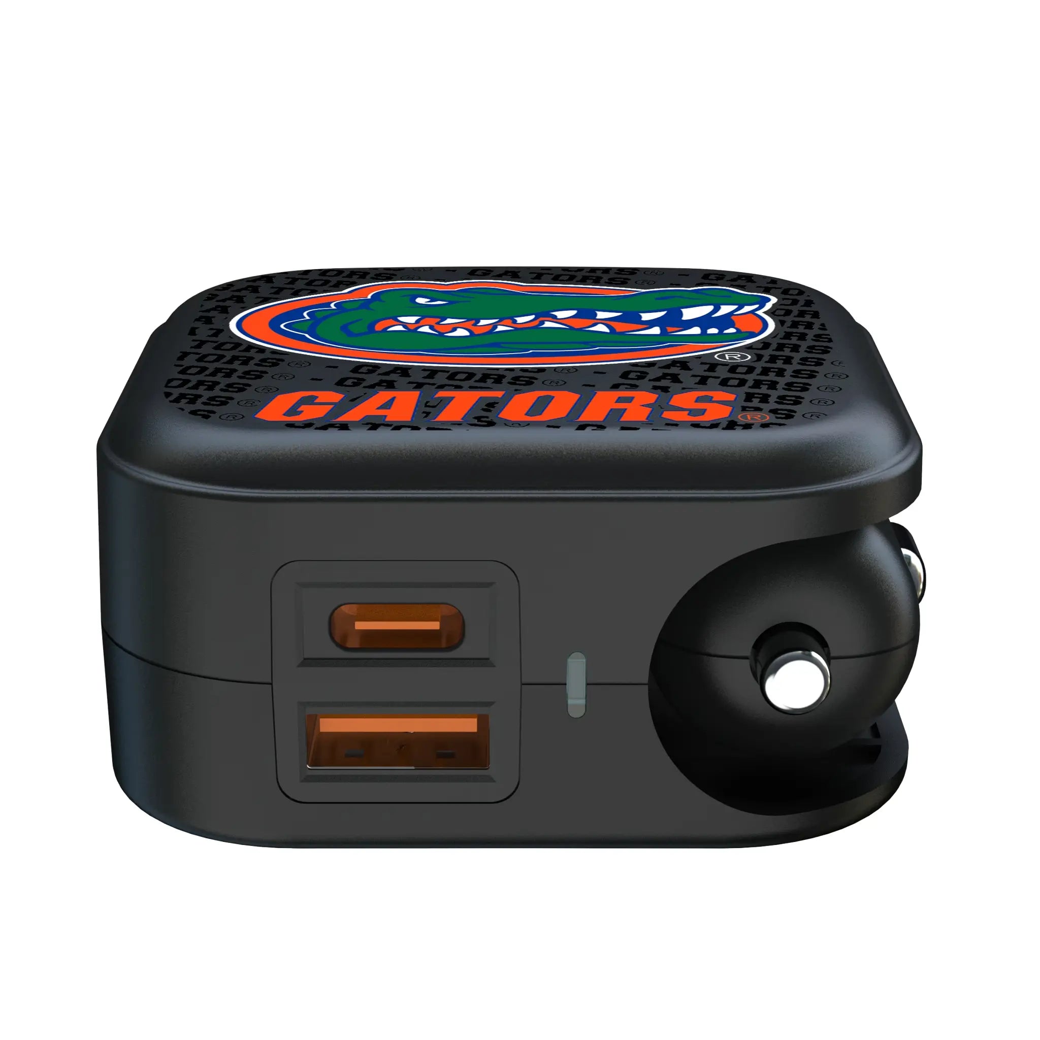 University of Florida Gators Text Backdrop 2 in 1 USB A/C Charger