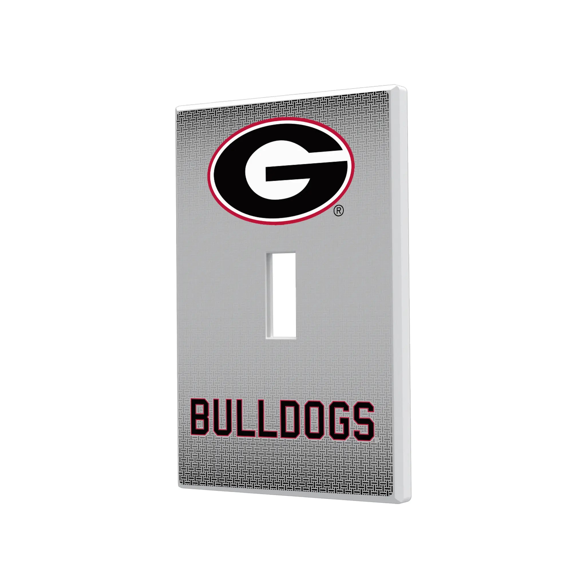 University of Georgia Bulldogs Linen Hidden-Screw Light Switch Plate