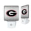 University of Georgia Bulldogs Linen Night Light 2-Pack